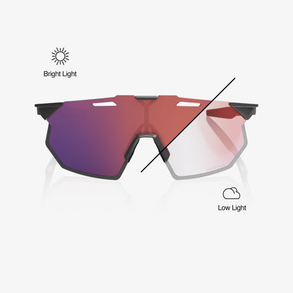 HYPERCRAFT SQ Gloss Light Grey Rose Gold Mirror Photochromic Lens