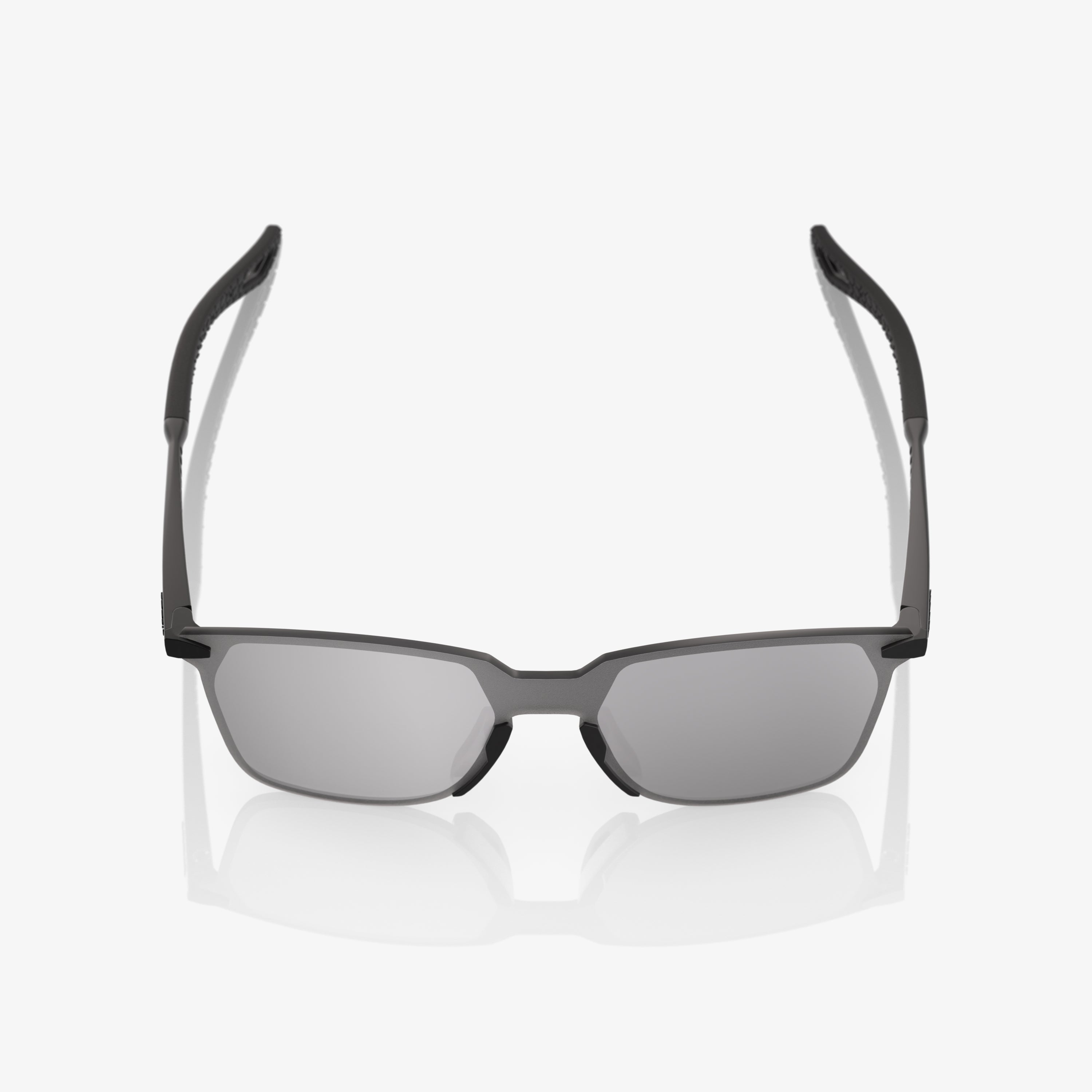 LEGERE SQUARE Matte Black Silver Mirror Lens