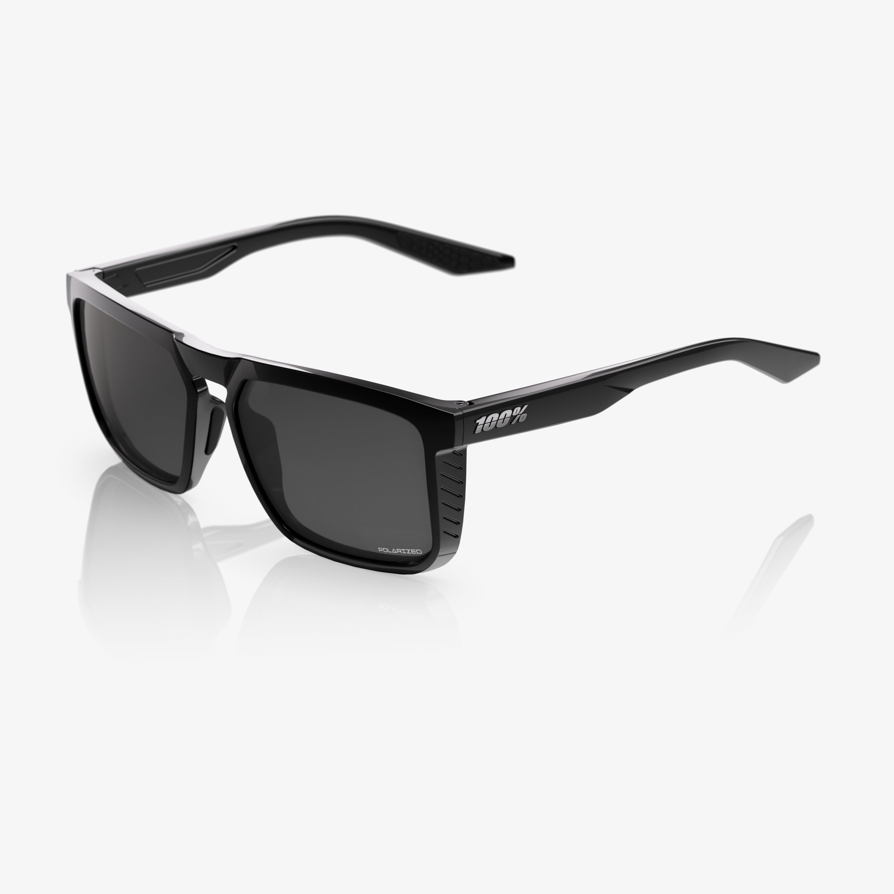 RENSHAW Polished Black Grey Polarized Lens