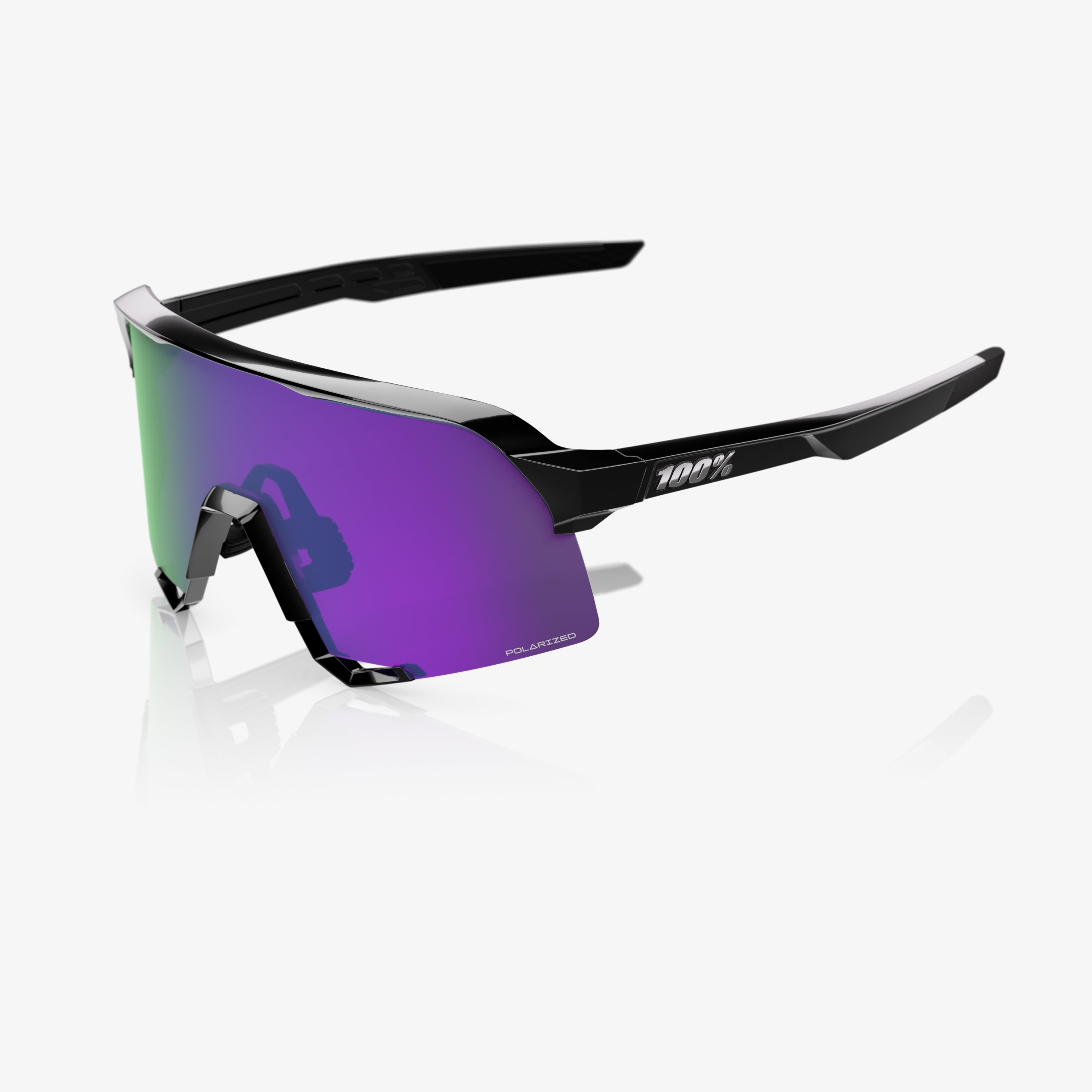 S3 - Polished Black - HiPER Polarized Lavender Mirror