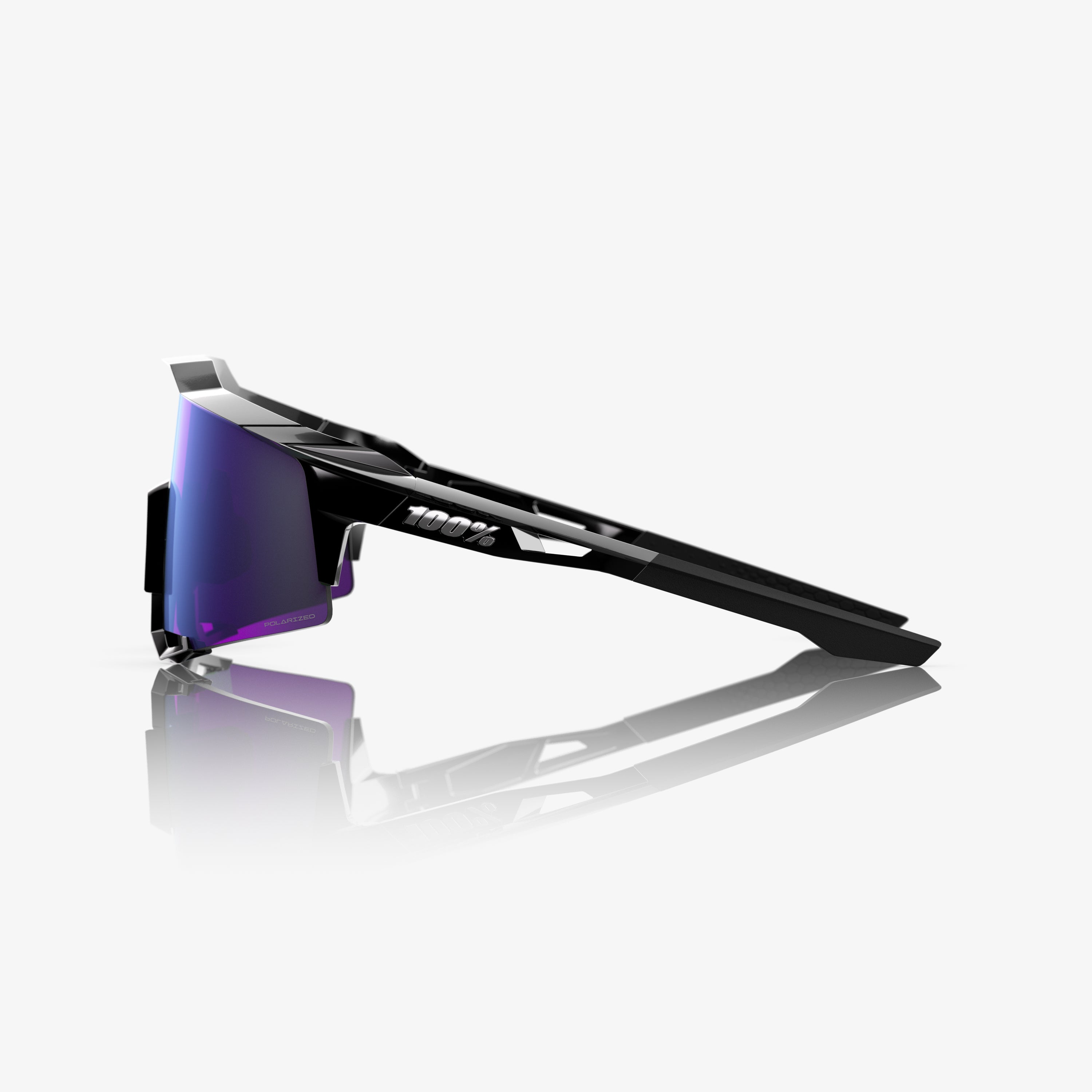 SPEEDCRAFT - Polished Black - HiPER Polarized Lavender Mirror