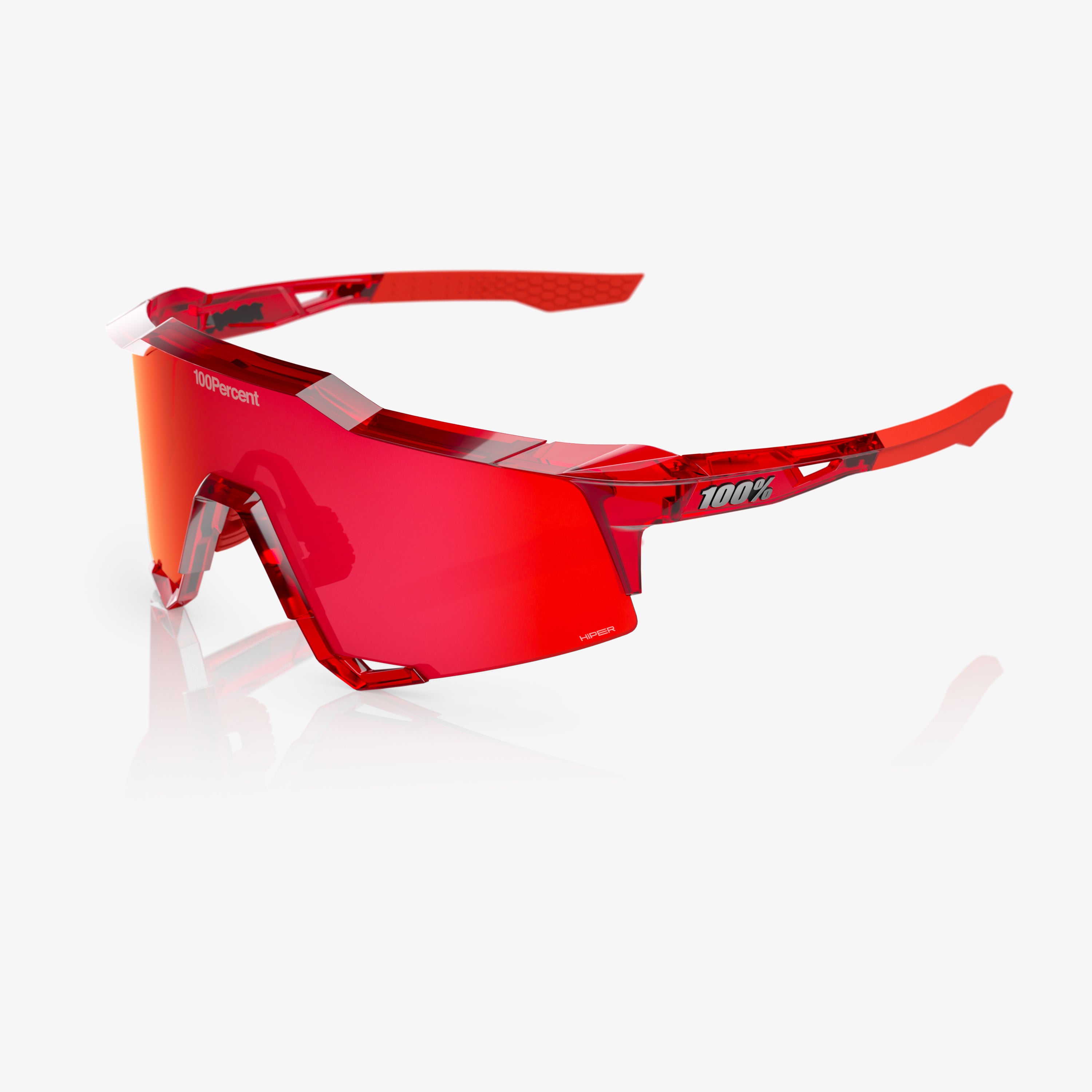 SPEEDCRAFT MLB Authentic Polished Translucent Red HiPER Fire Red Mirror Lens