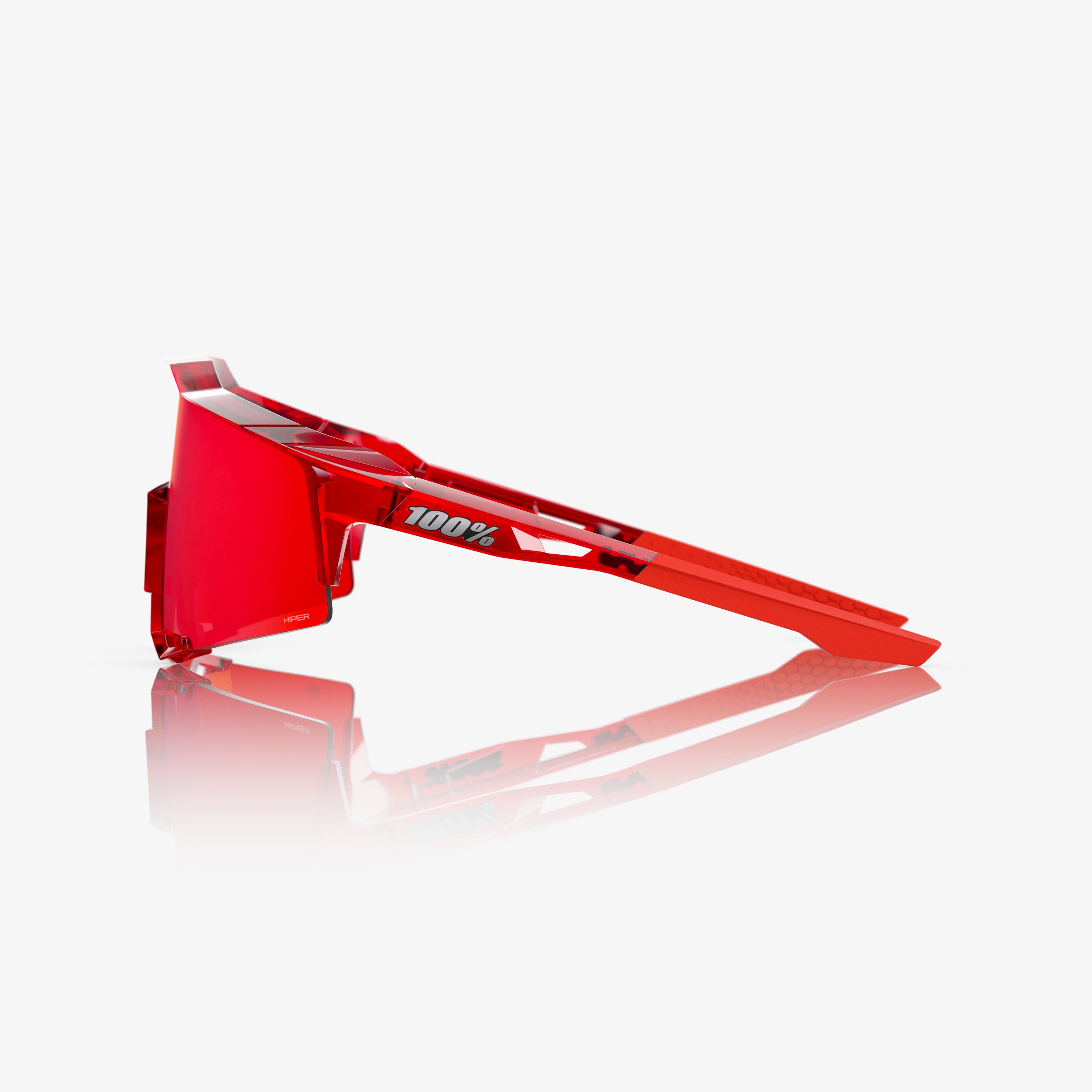 SPEEDCRAFT MLB Authentic Polished Translucent Red HiPER Fire Red Mirror Lens