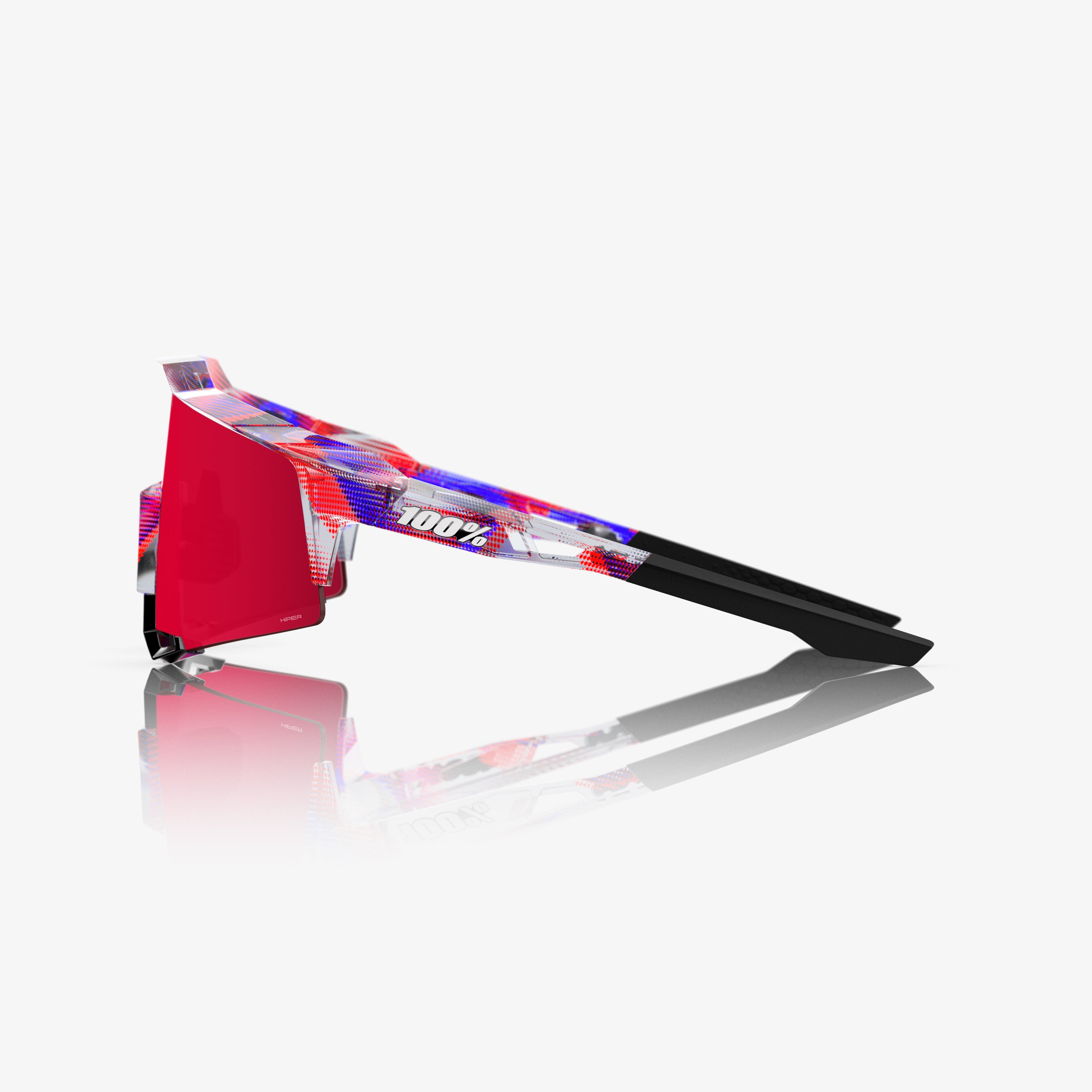 SPEEDCRAFT LE FDJ Gloss Translucent Red/Blue HiPER Fire Red Mirror Lens