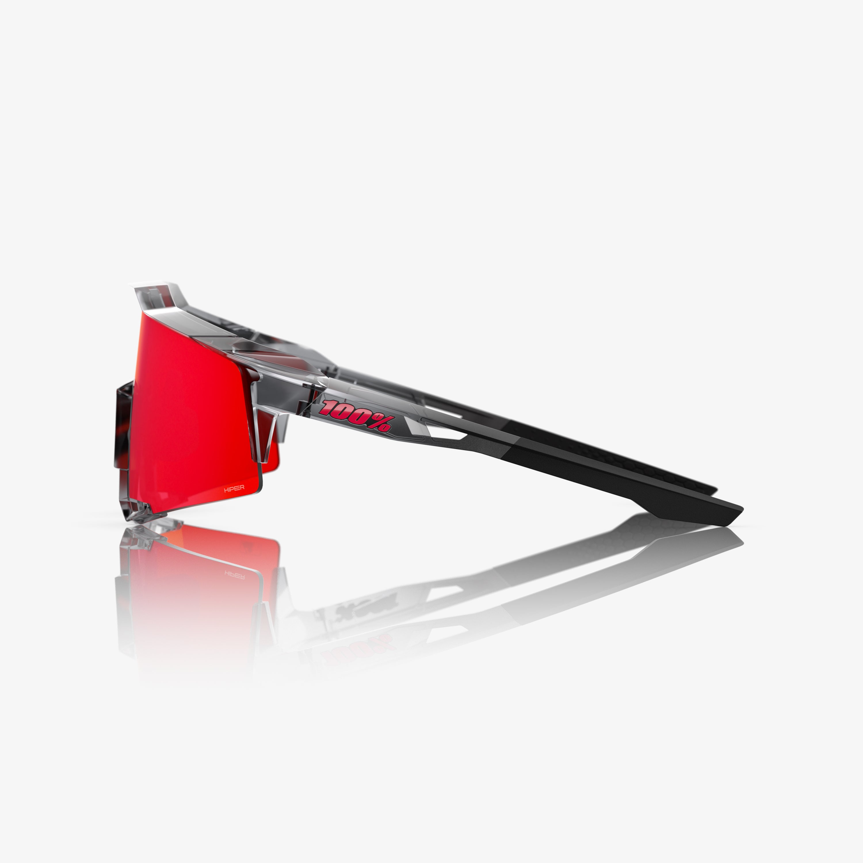 SPEEDCRAFT MLB Authentic Polished Translucent Grey HiPER Fire Red Mirror Lens