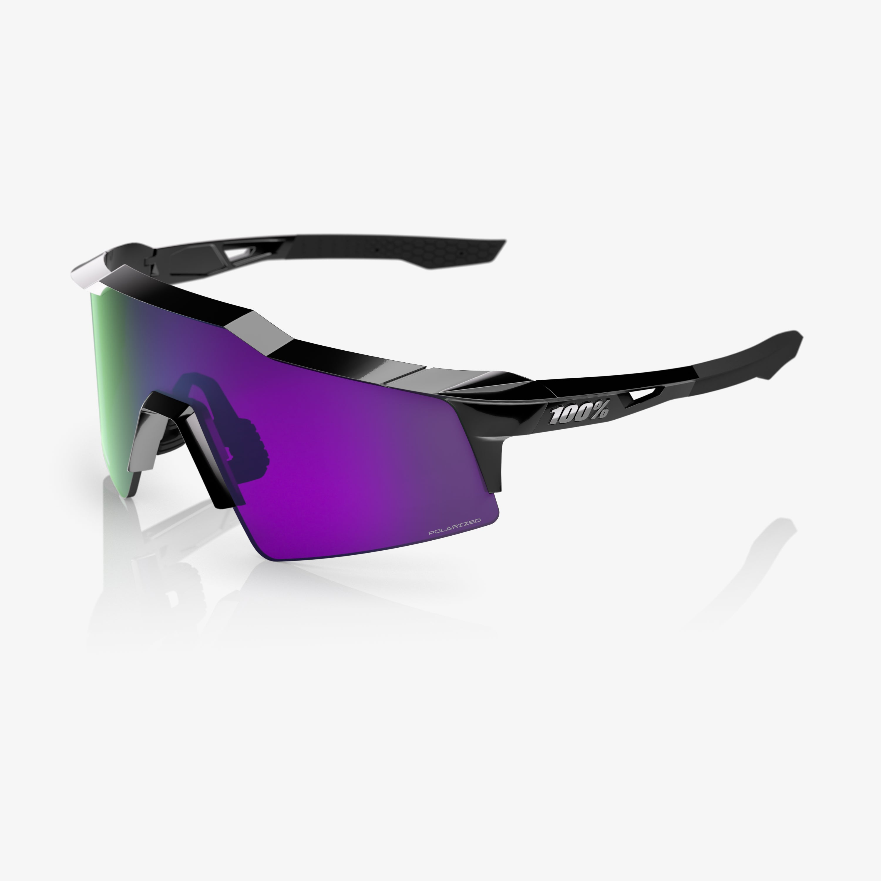 SPEEDCRAFT SL - Polished Black - HiPER Polarized Lavender Mirror