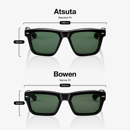 ATSUTA Polished Tortoise GreyGreen Lens