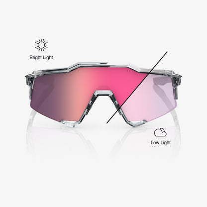 SPEEDCRAFT  Poliert, durchscheinend grau – Roségold-Spiegelgläser mit photochromer Tönung