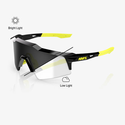 SPEEDCRAFT® SL – Glänzend schwarz – Photochrome Gläser