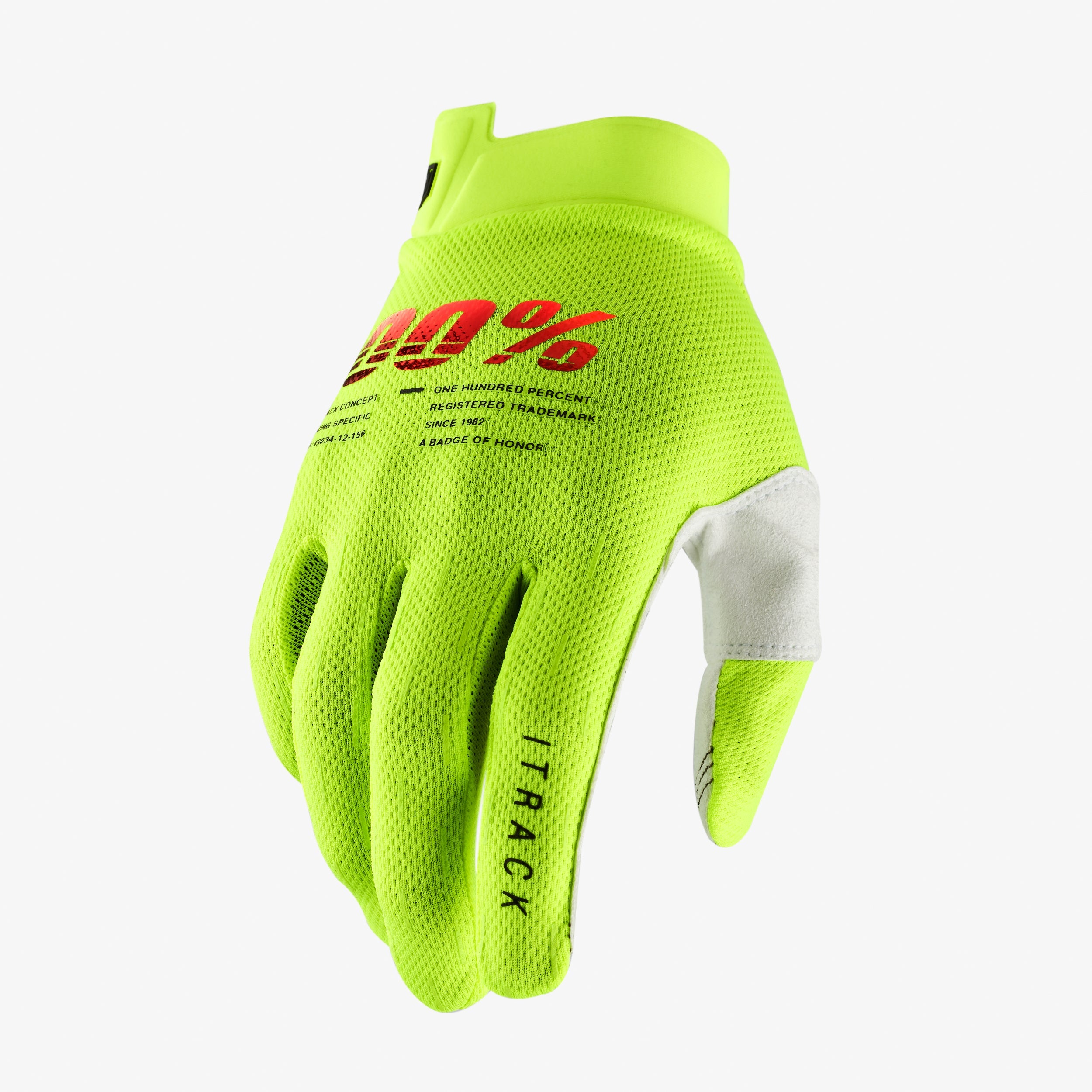 ITRACK Youth Gloves Fluo Yellow