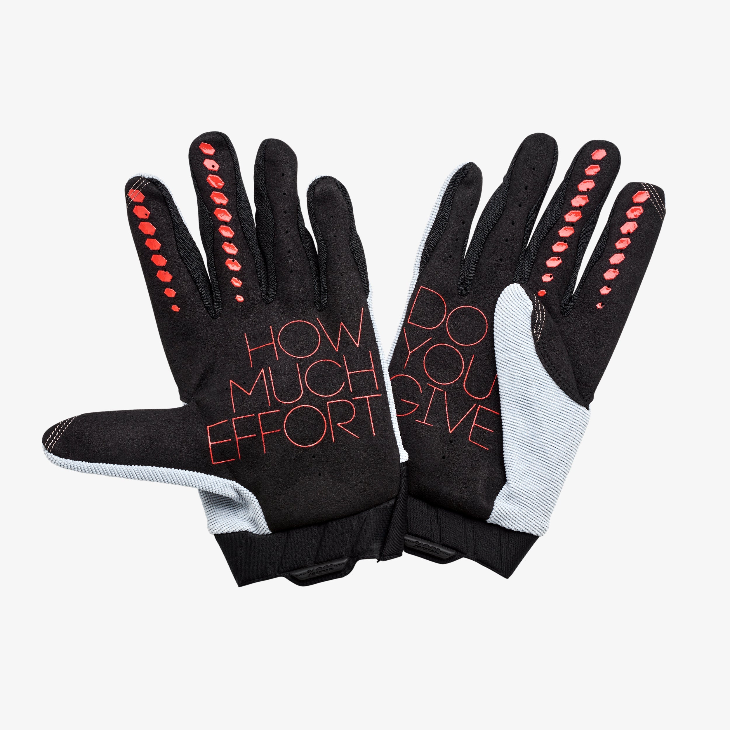 GEOMATIC Gloves Grey/Racer Red MTB - Secondary