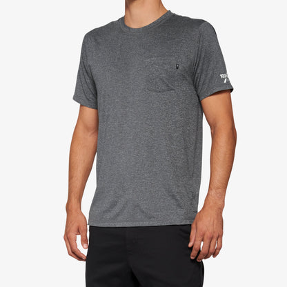 MISSION Athletic Short Sleeve Tee Heather Charcoal