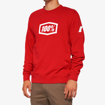 ICON Pull Crewneck Polaire Rouge