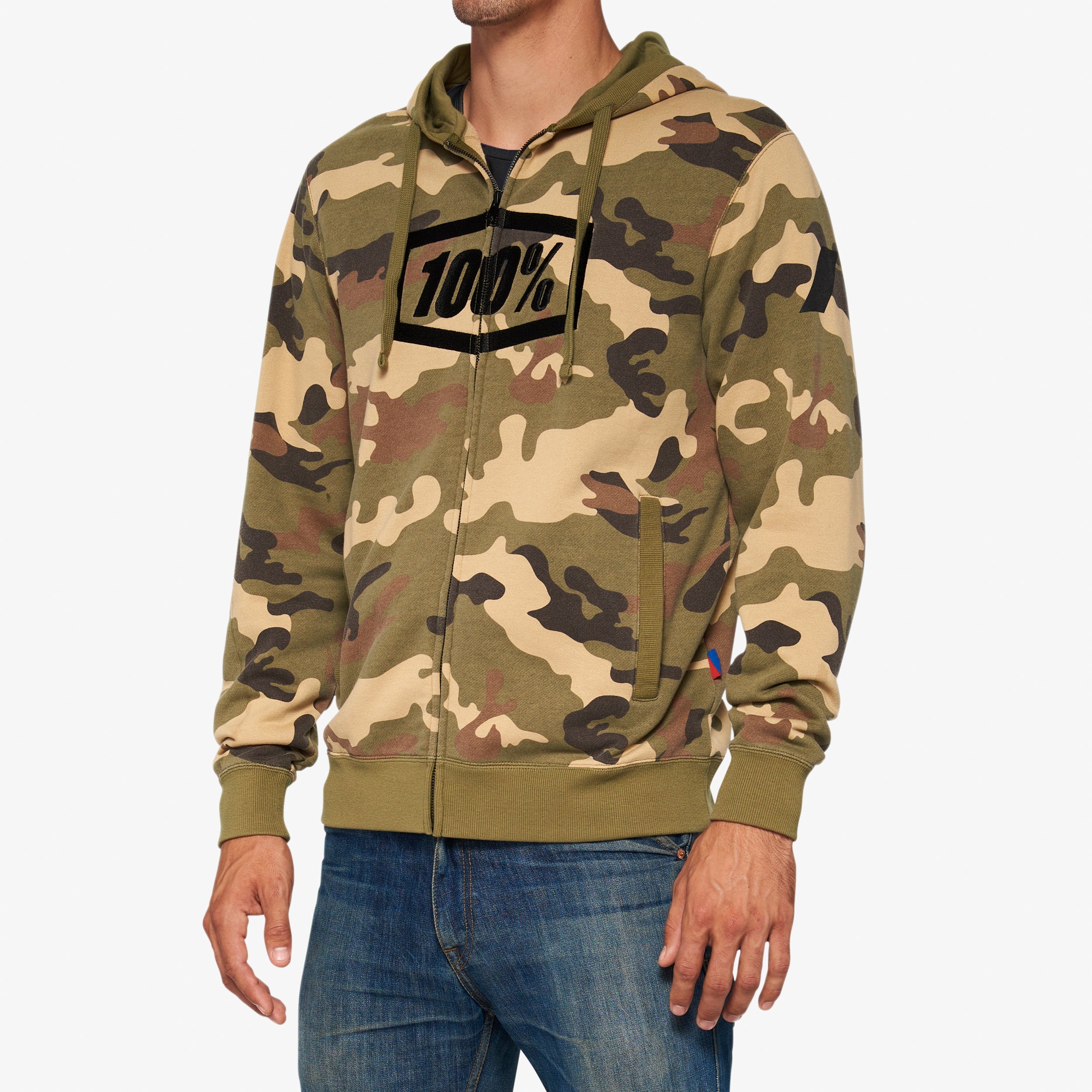 SYNDICATE Sweat à capuche zippé Camo