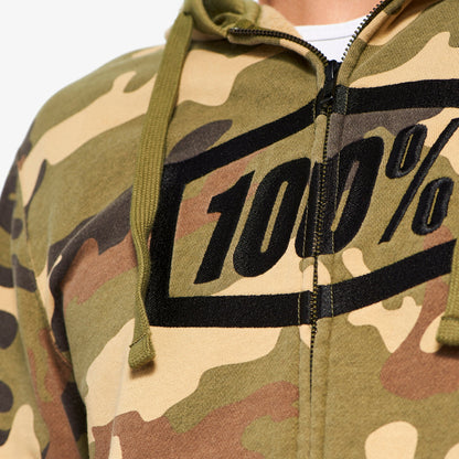 SYNDICATE Sweat à capuche zippé Camo