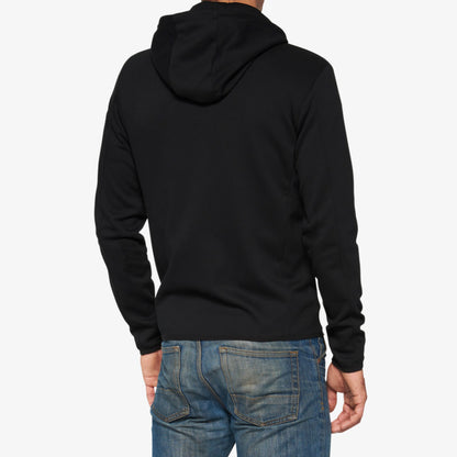 Sweat à capuche zippé technique VICEROY noir