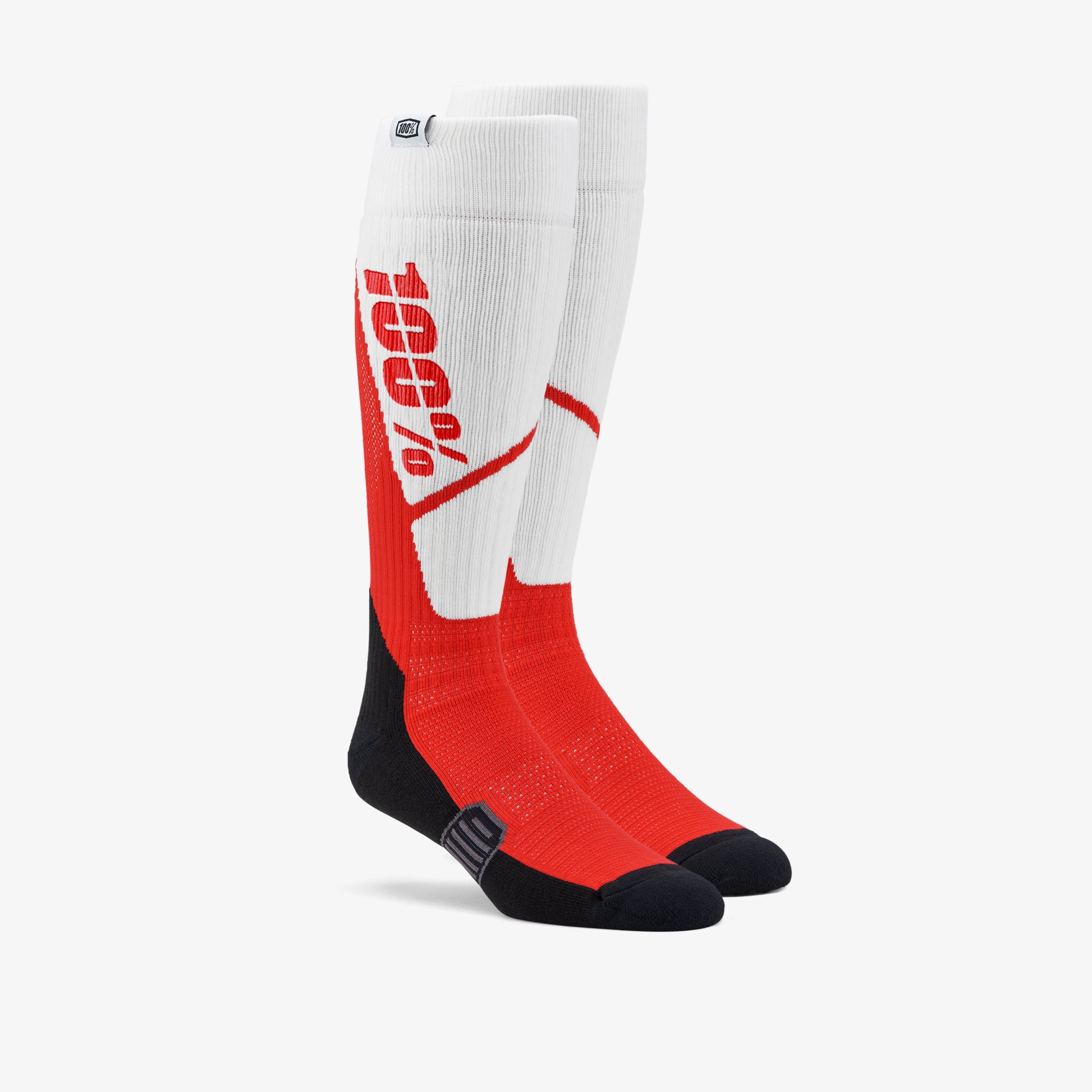 TORQUE Thick Comfort MX Sock White/Red