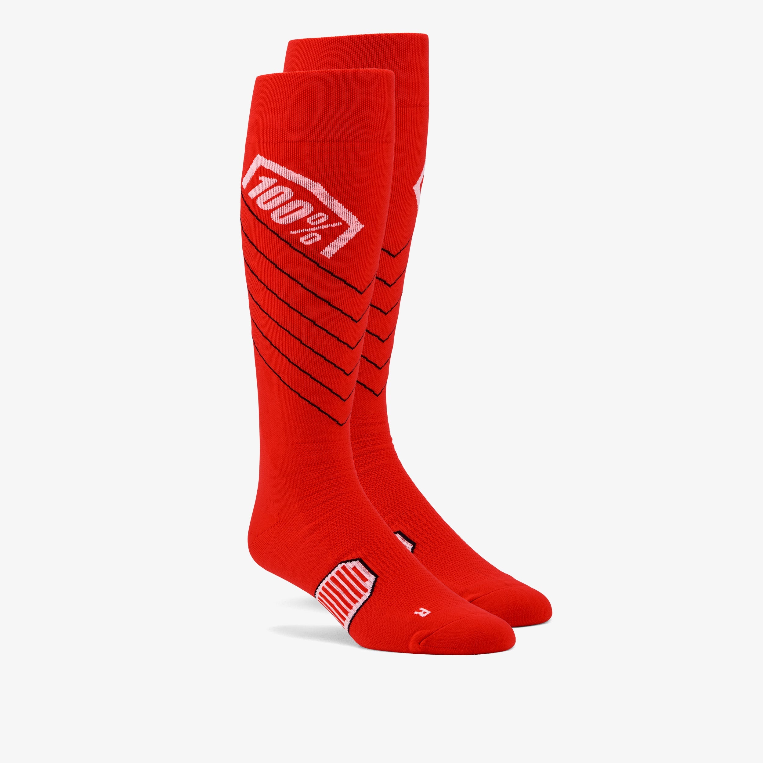 Chaussettes MX HI SIDE Thin Rouge