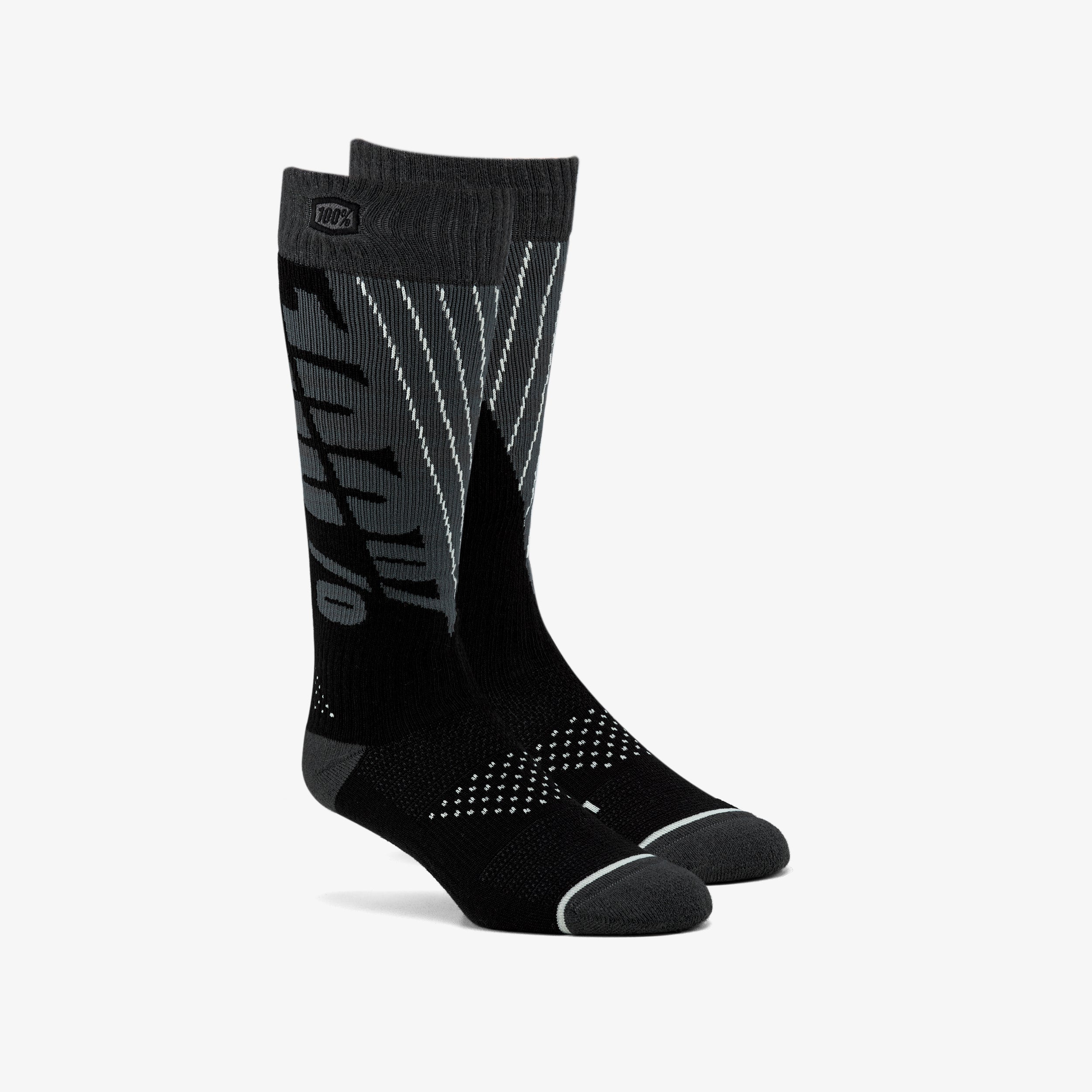 TORQUE Chaussettes Comfort Moto Noir/Gris Acier