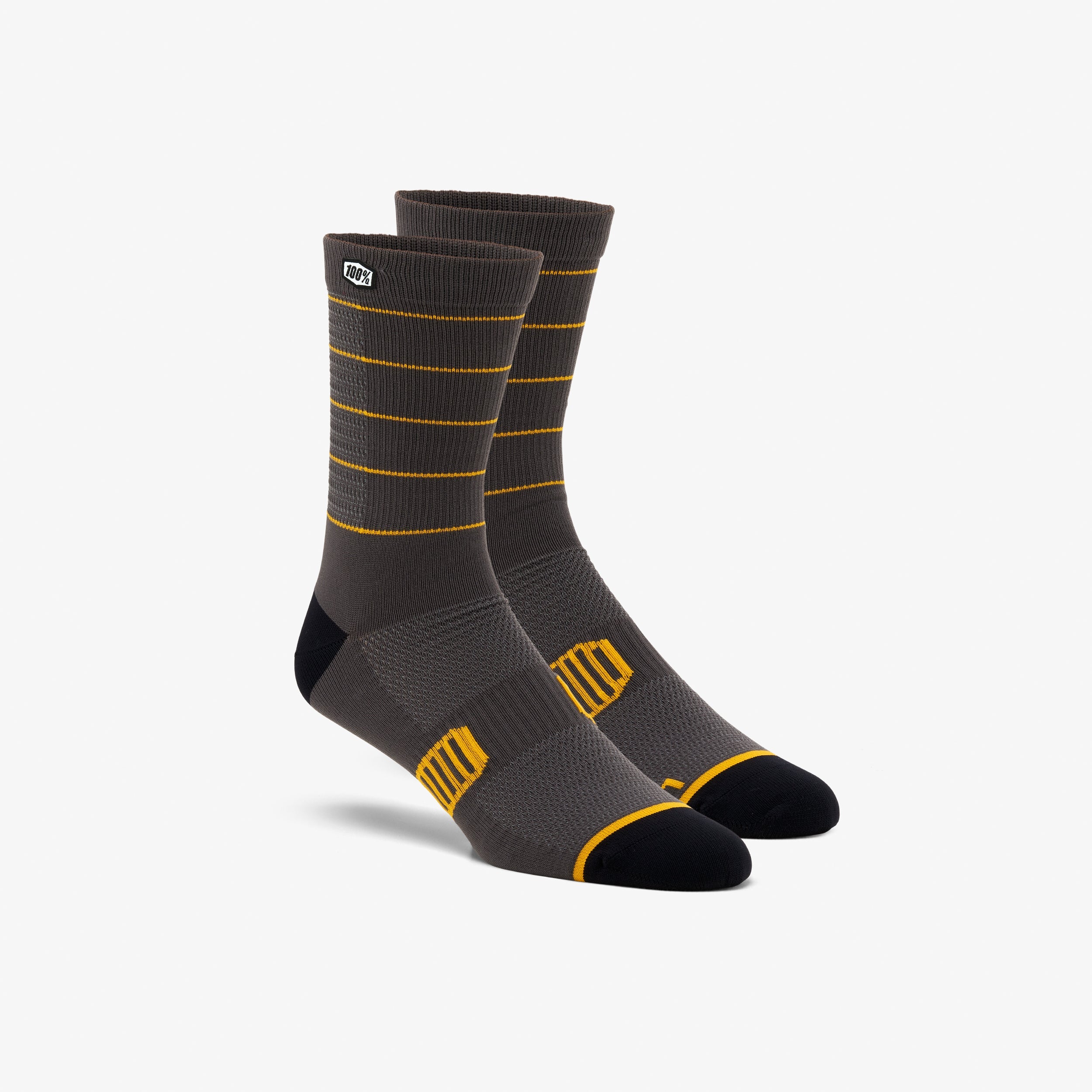 ADVOCATE Performance MTB Socks Charcoal/Mustard