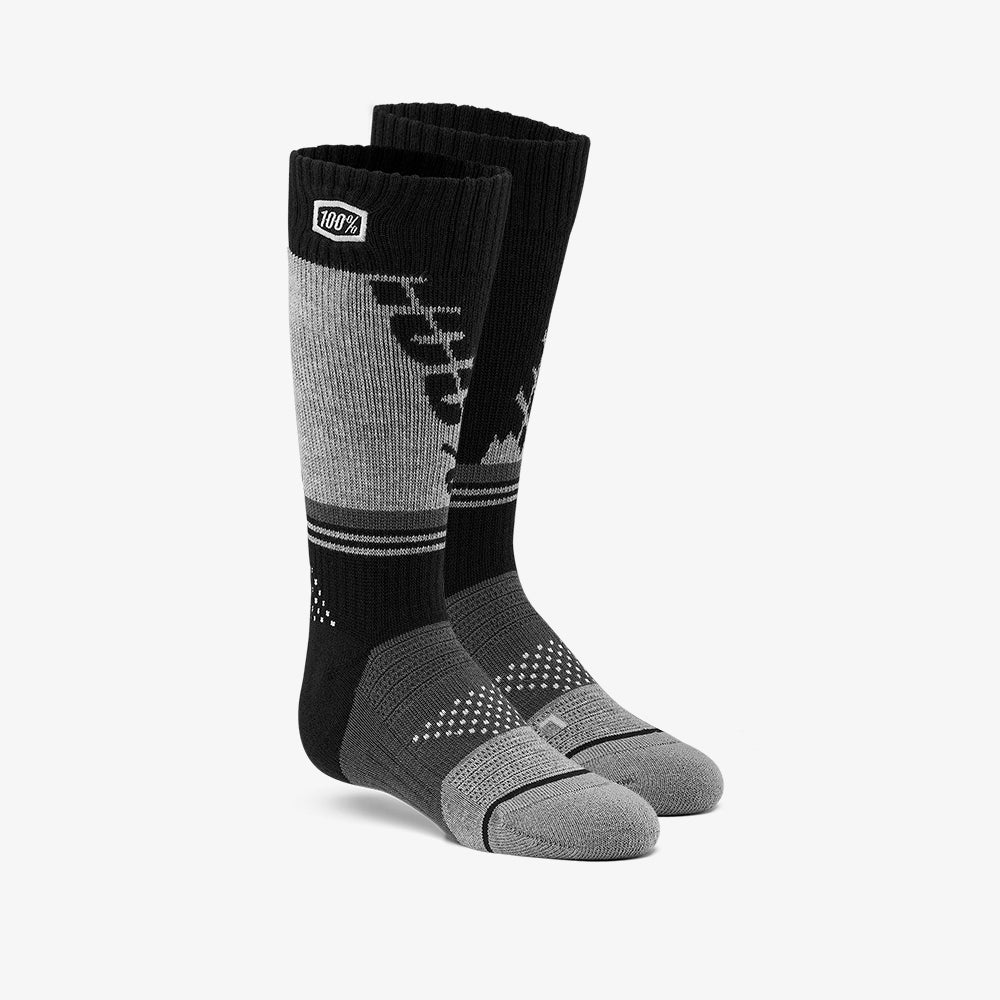 Chaussettes Moto TORQUE - Noir/Gris - Youth