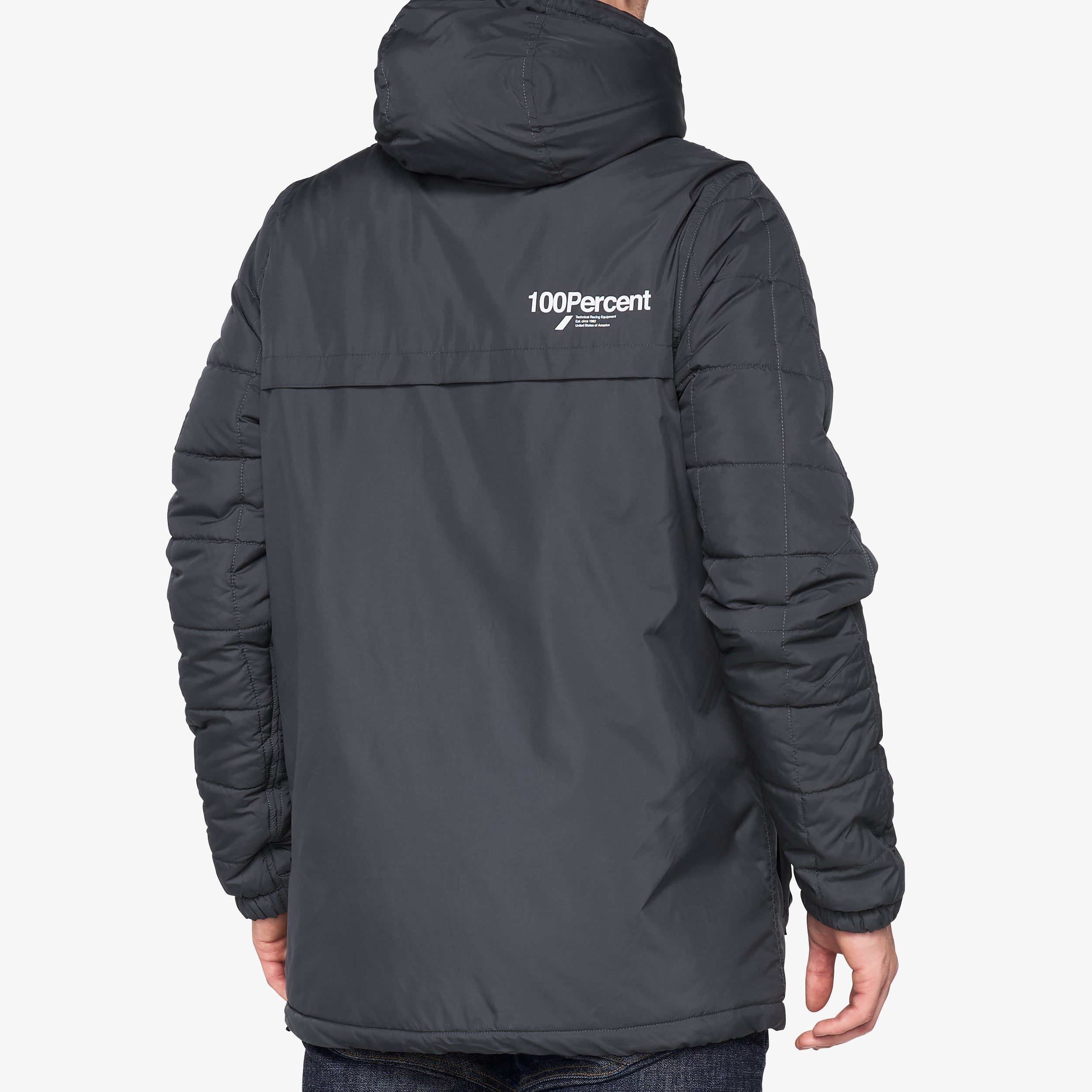 TYRO Hooded Zip Jacket Charcoal