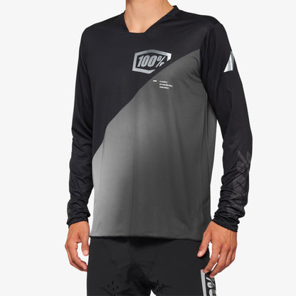 R-CORE-X Long Sleeve Jersey Black/Grey