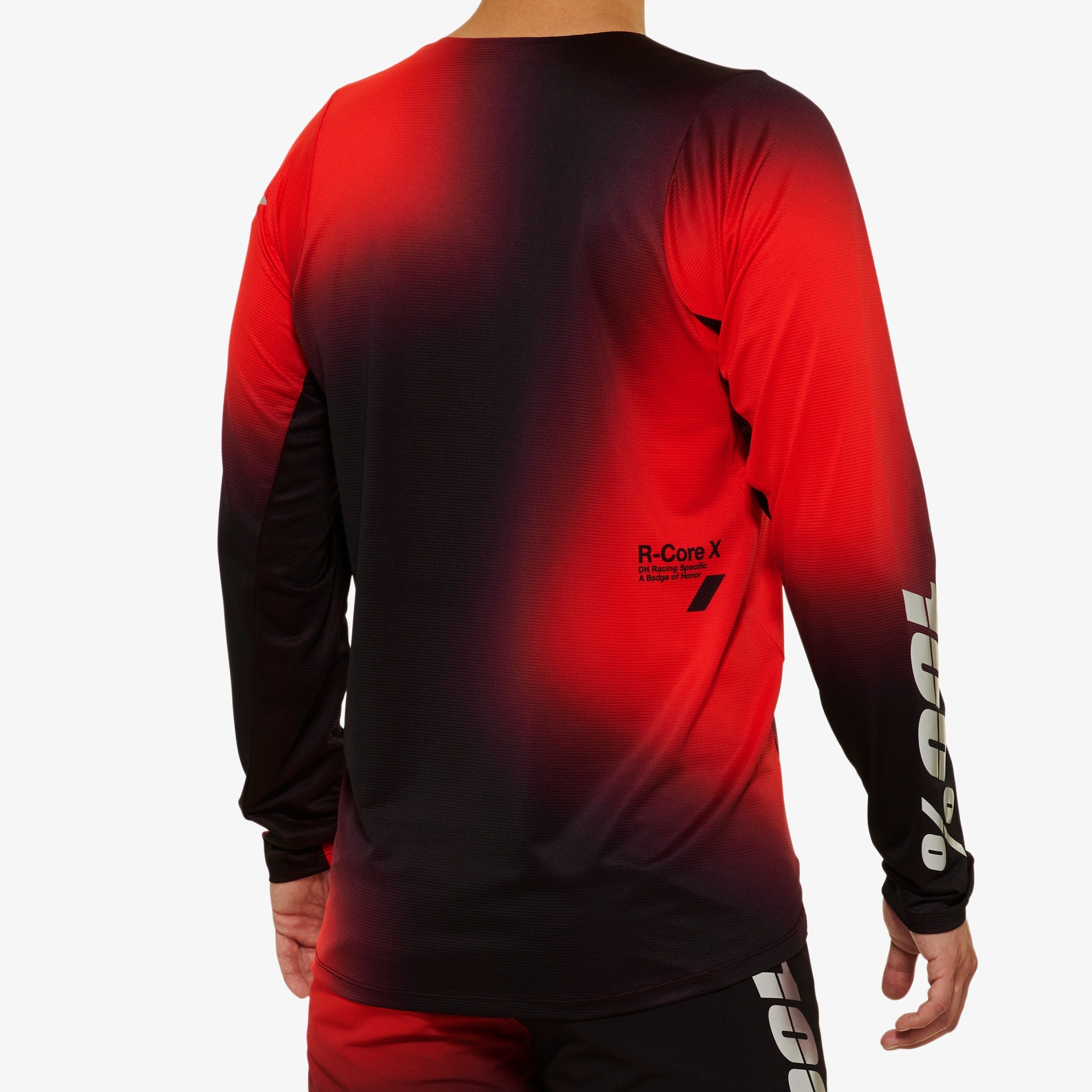 R-CORE X LE Long Sleeve Jersey Black/Red - Secondary