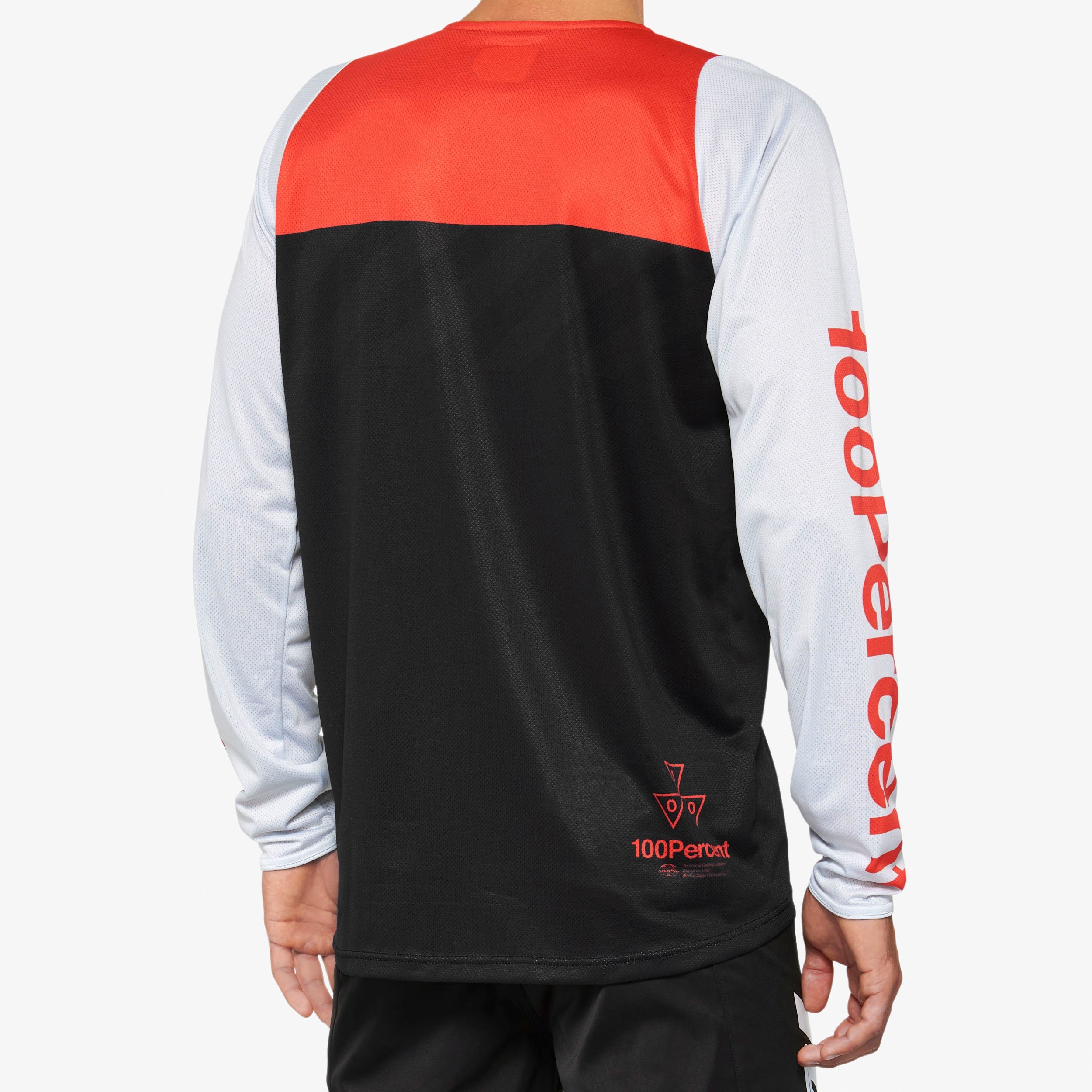 R-CORE Long Sleeve Jersey Black/Racer Red - Secondary