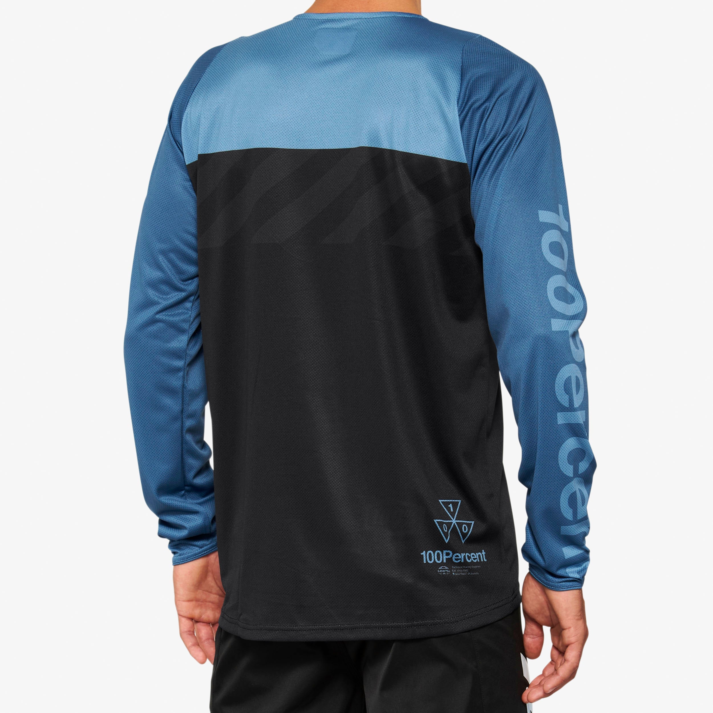 R-CORE Long Sleeve Jersey Black/Slate Blue - Secondary