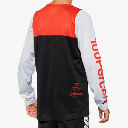 Maillot manches longues R-CORE Youth Noir/Rouge Racer