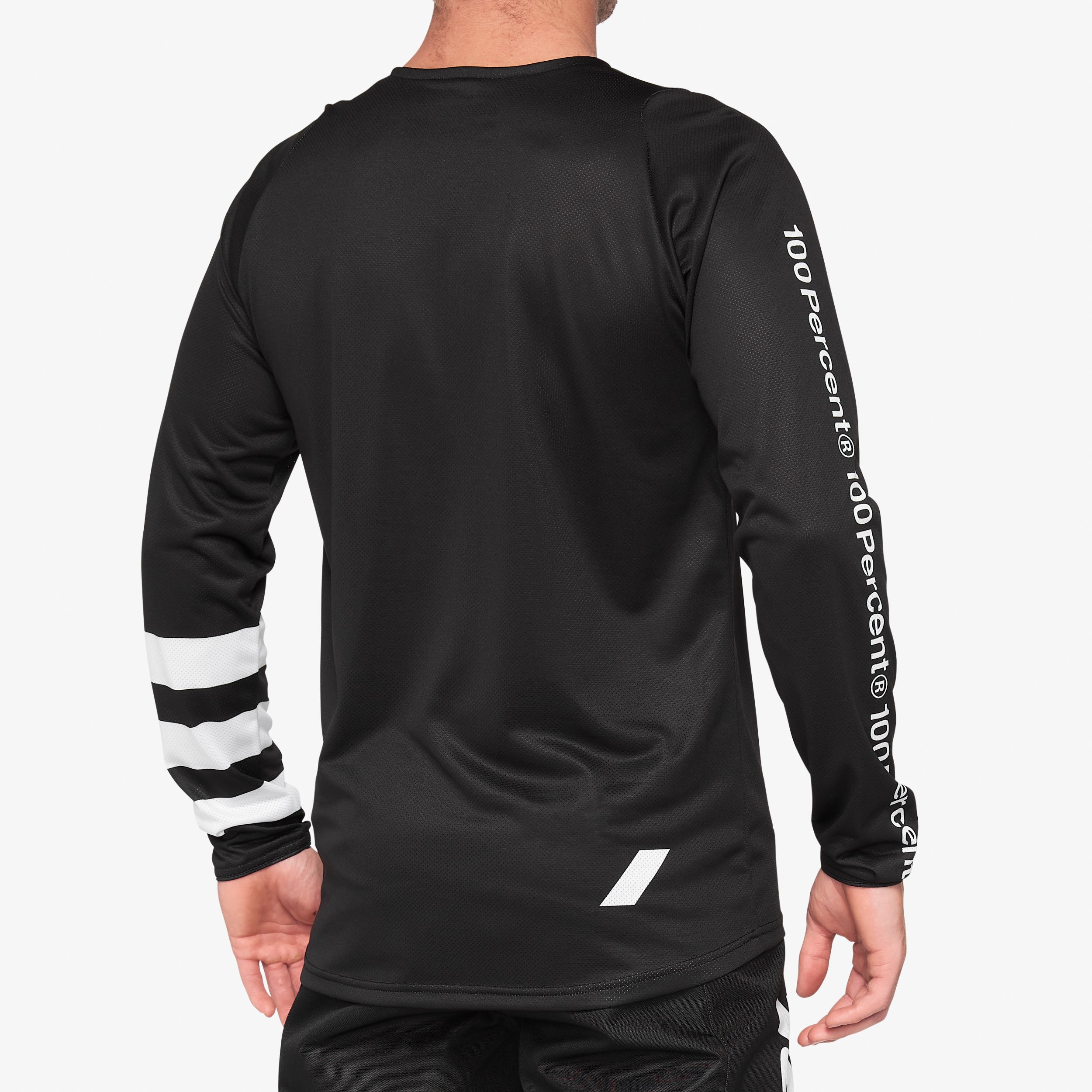 R-CORE Youth Long Sleeve Jersey Black/White - Secondary