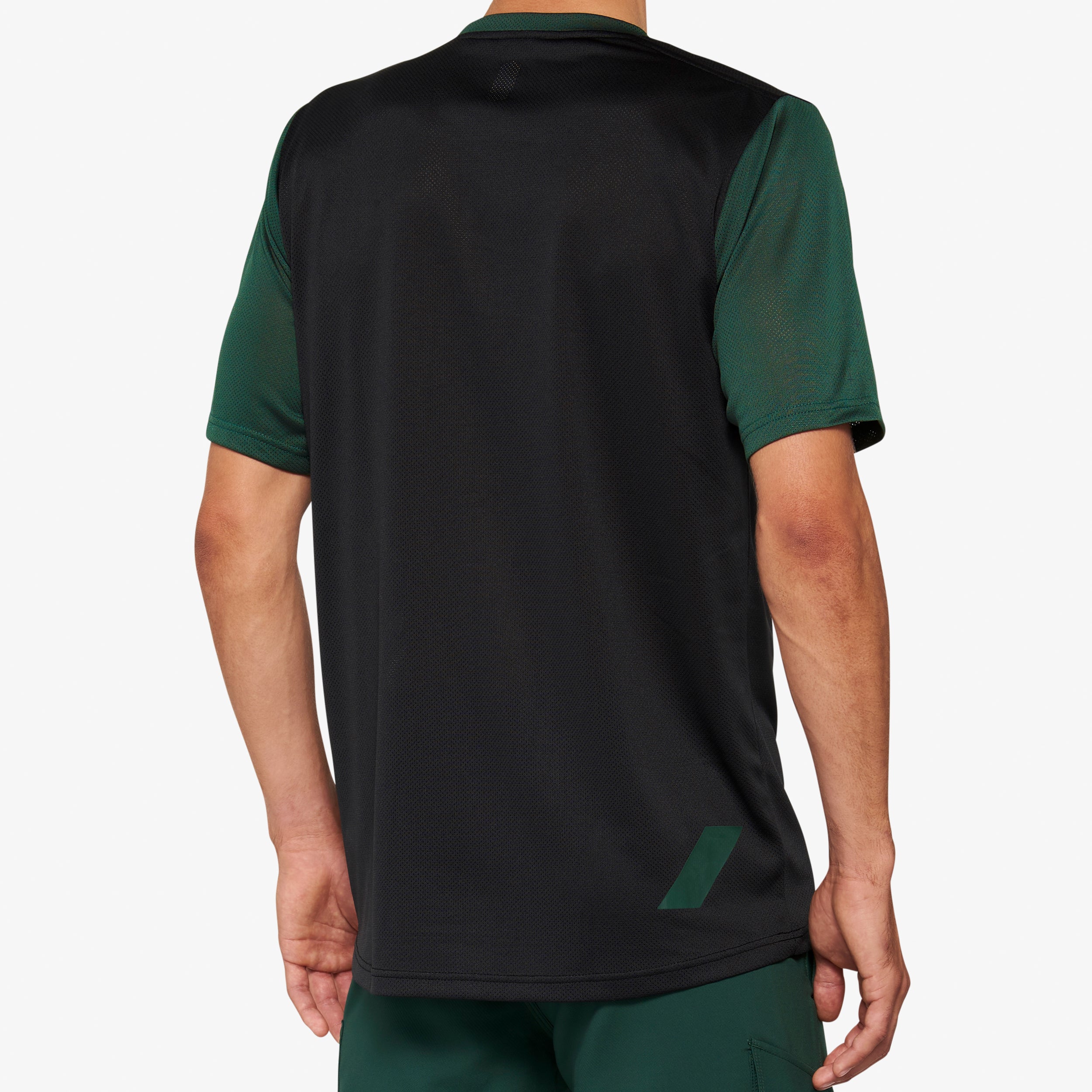 Maillot manches courtes RIDECAMP Black/Forest Green - Secondary