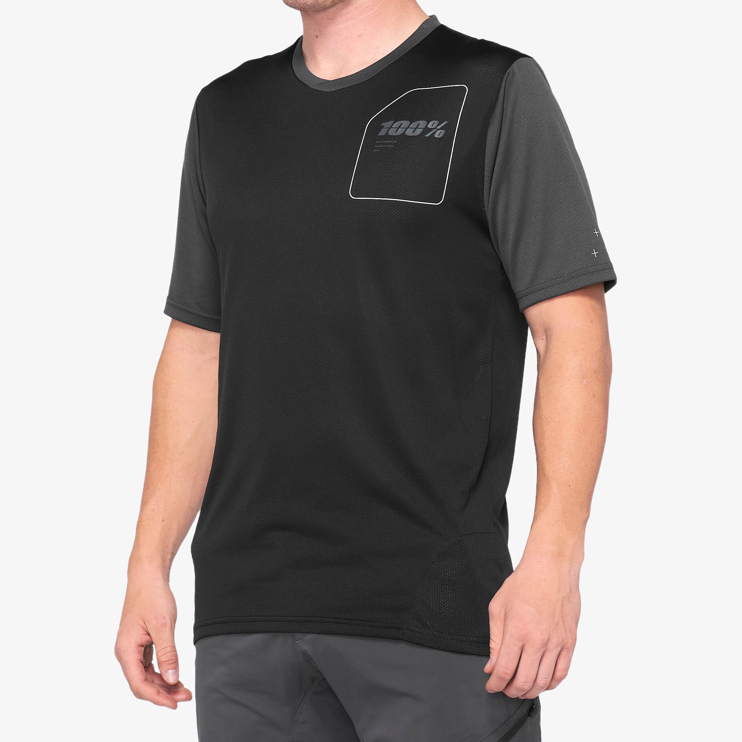 RIDECAMP Short Sleeve Jersey Black/Charcoal