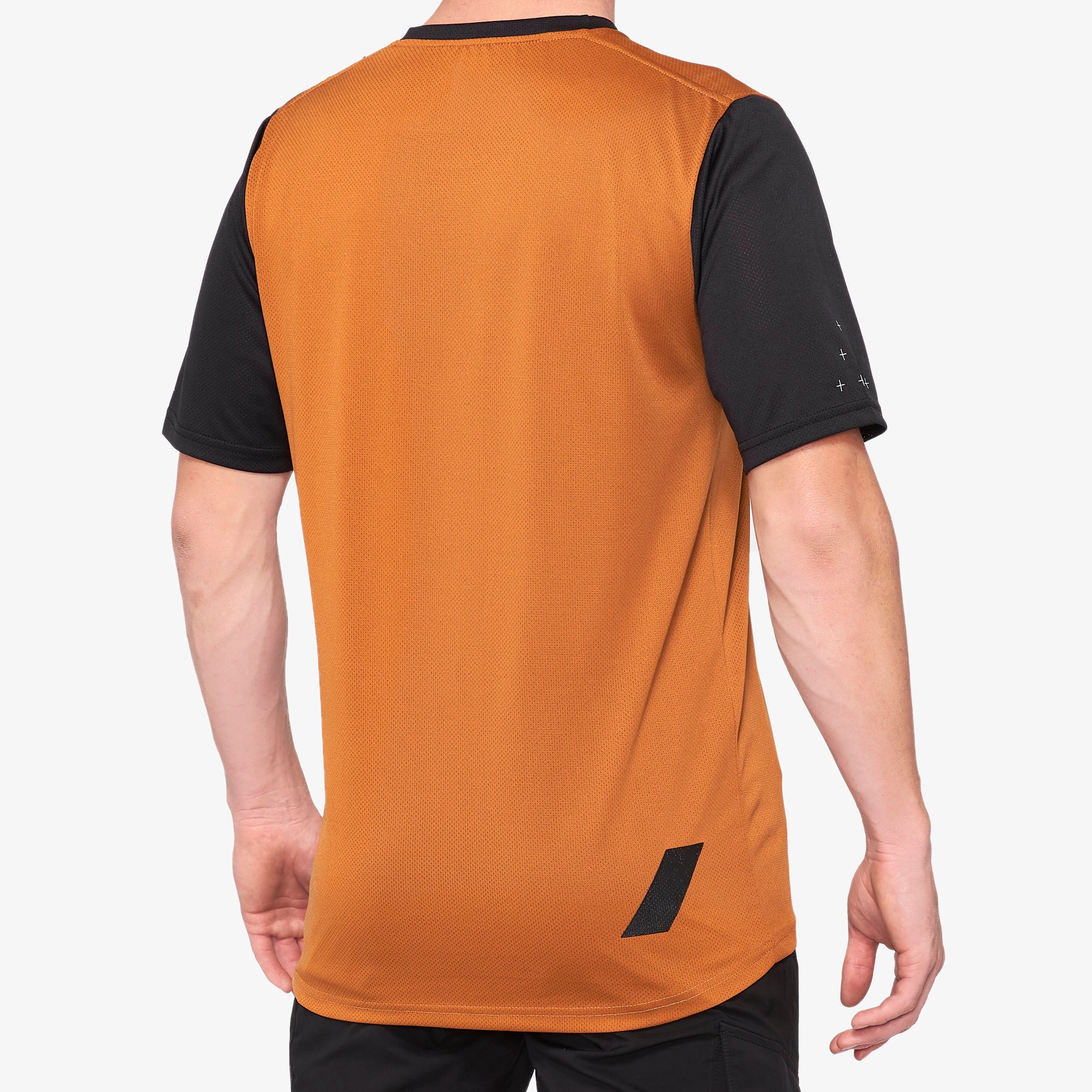 Maillot manches courtes RIDECAMP Terracotta/Noir - Secondary