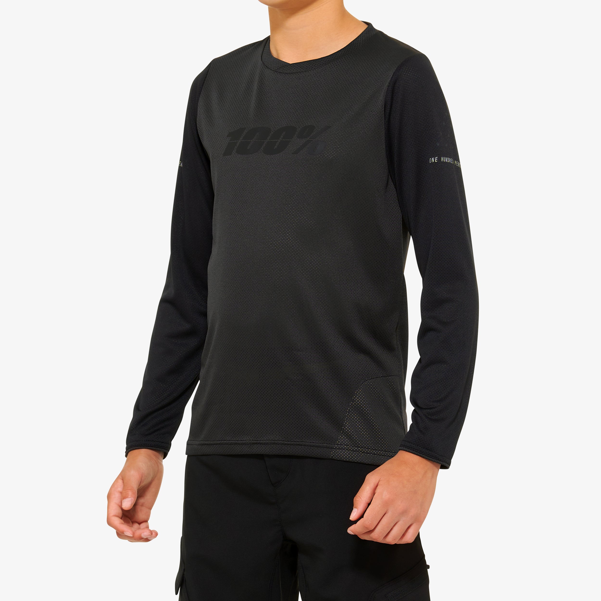 RIDECAMP Youth Long Sleeve Jersey Black/Charcoal