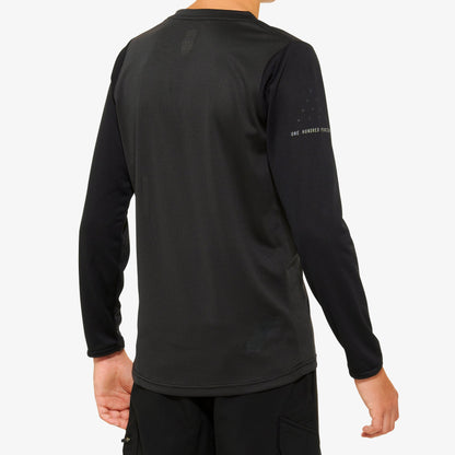 RIDECAMP Youth Long Sleeve Jersey Black/Charcoal