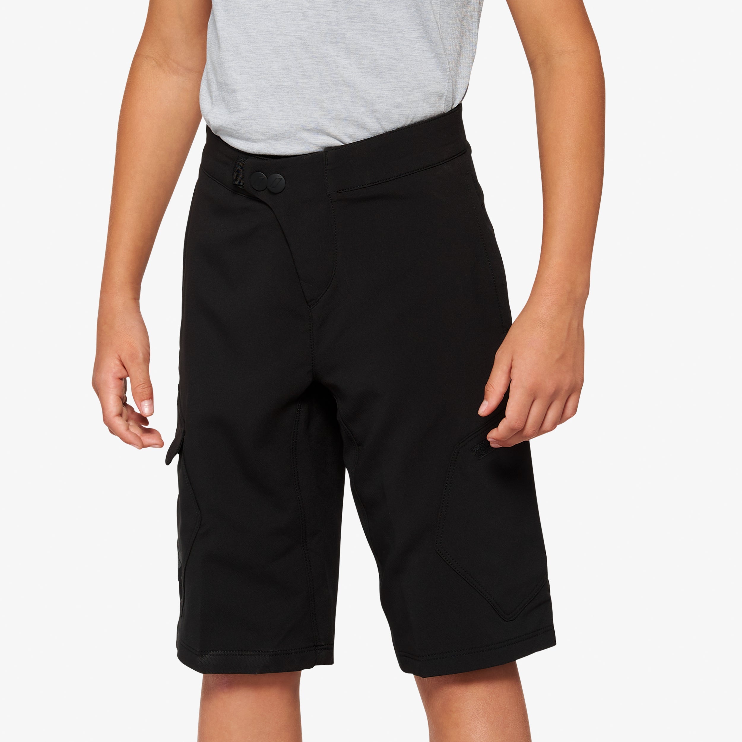 RIDECAMP Youth Shorts w/ Liner Black