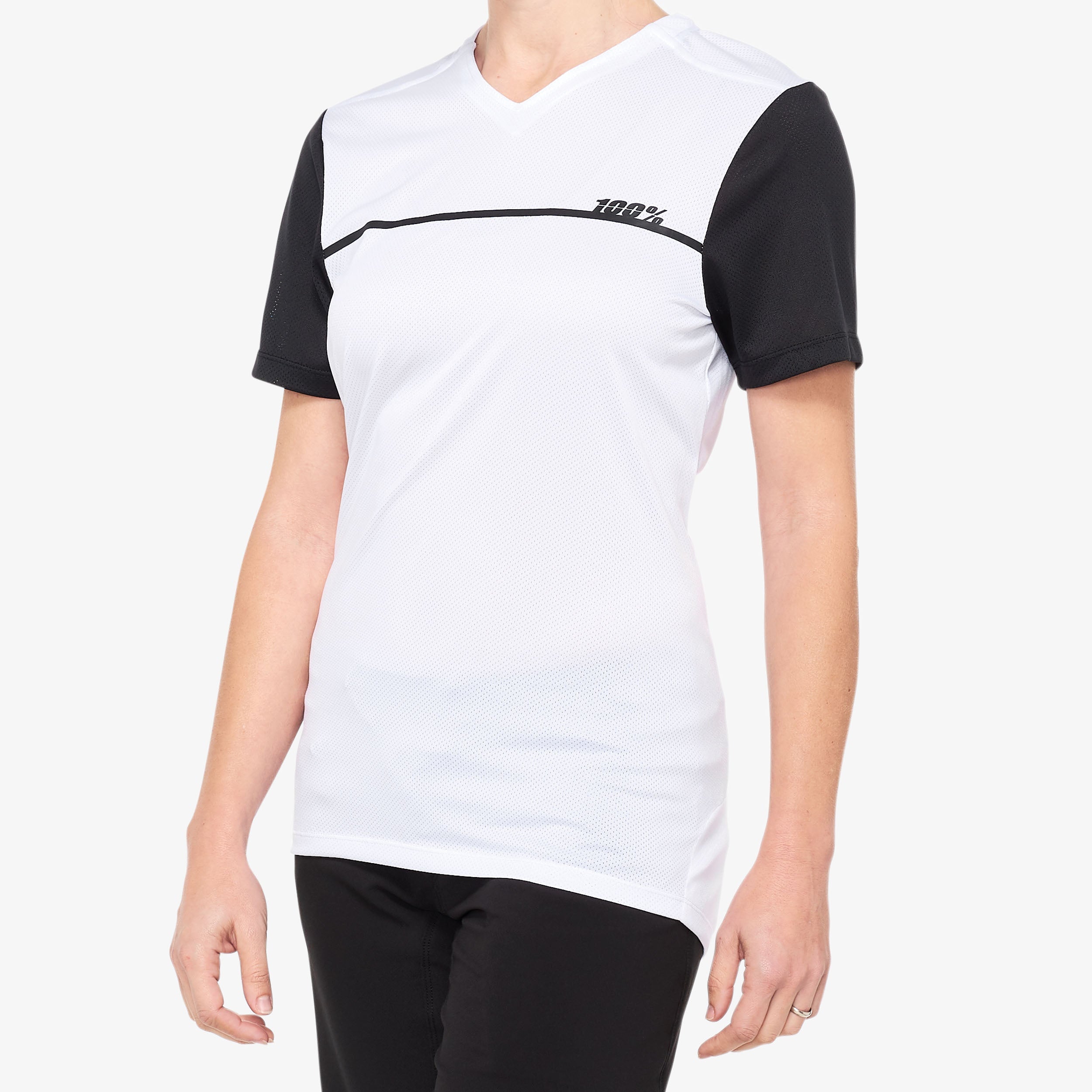 RIDECAMP Women's Short Sleeve Jersey White/Black