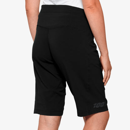 RIDECAMP Short avec Doublure pour Femme Noir