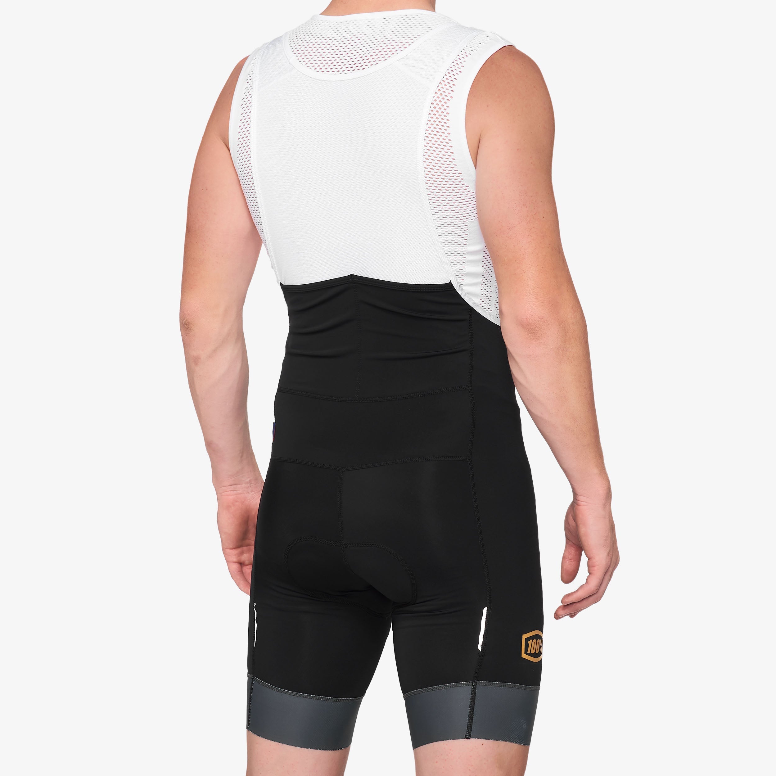 EXCEEDA Black/Charcoal Bib Shorts - Secondary