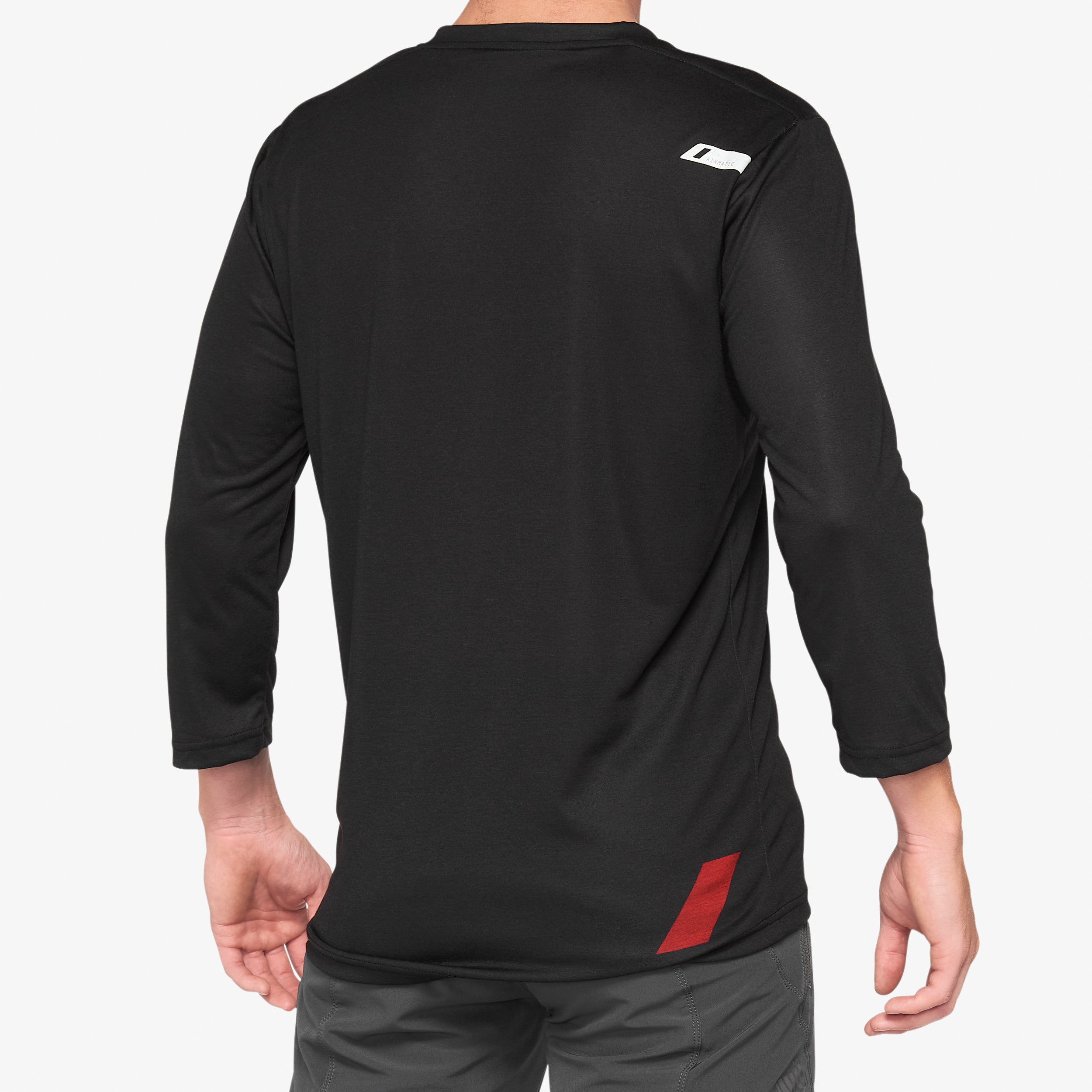 AIRMATIC 3/4 Sleeve Jersey Black/Red - Secondary