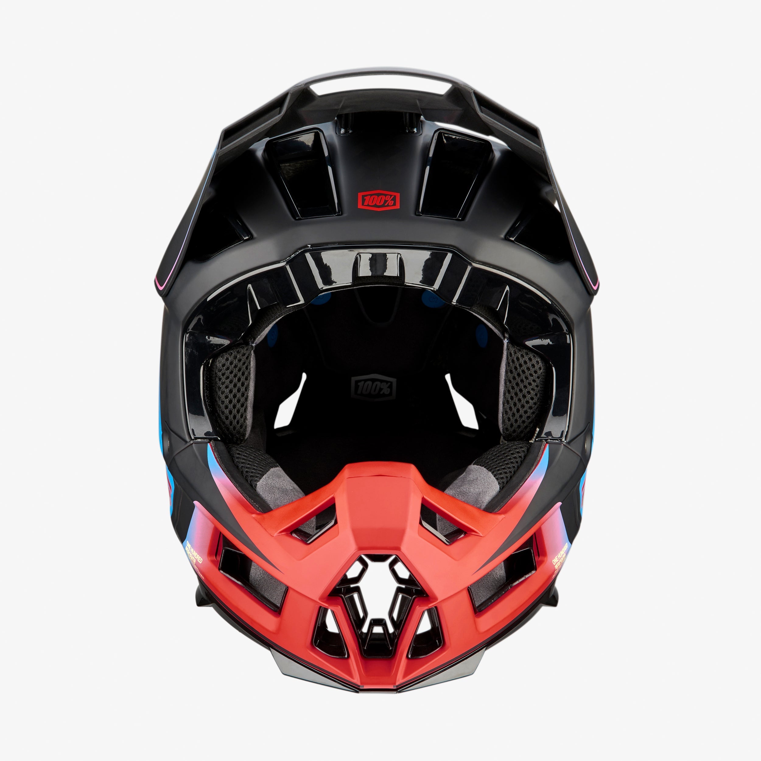 AIRCRAFT 2 Helmet Carbon Steel Blue/Neon Red - Secondary