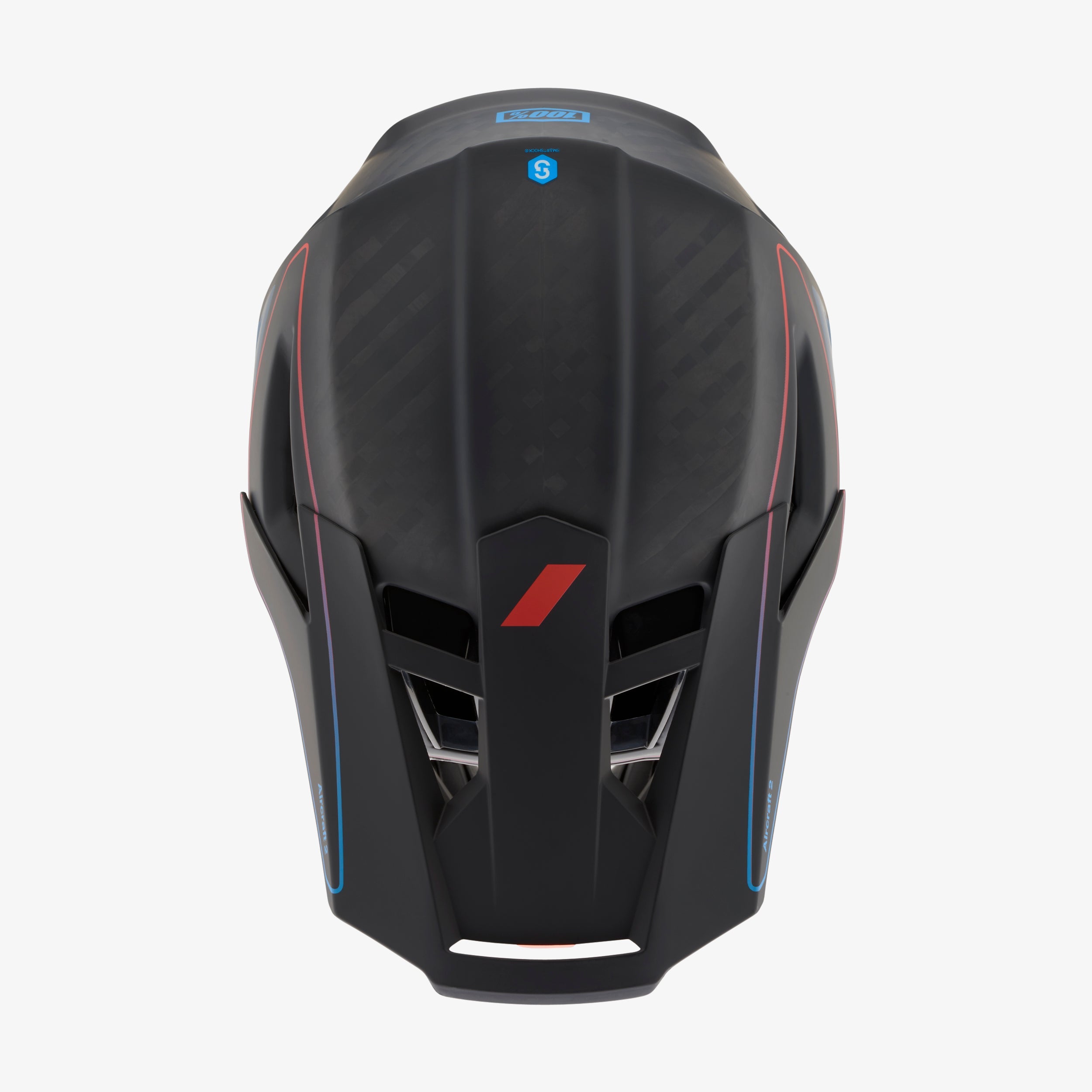 AIRCRAFT 2 Helmet Carbon Steel Blue/Neon Red