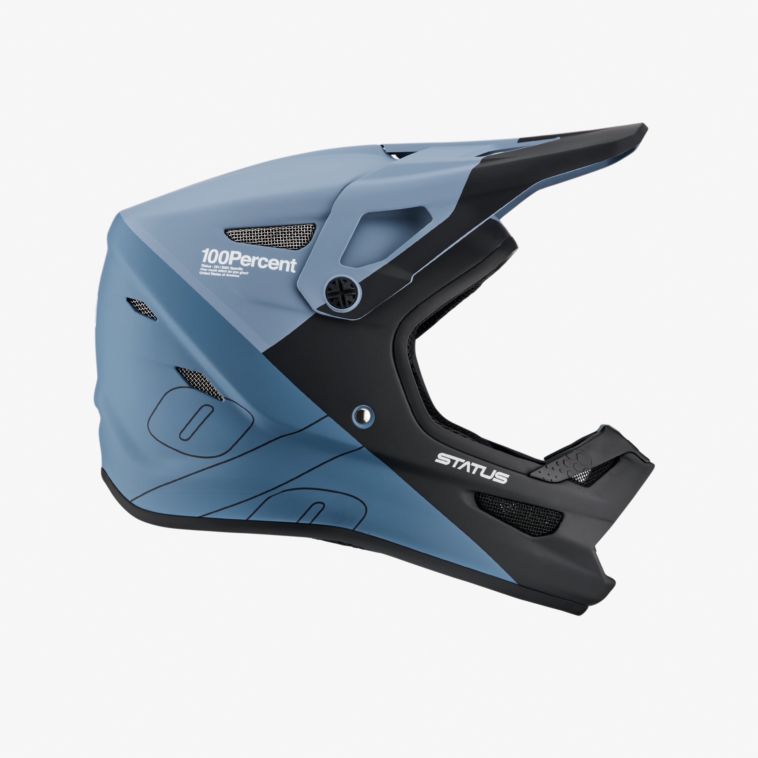100 percent bike helmet 100% Trajecta All Mountain/Endurance Mountain Density EPS foam construction this is a helmet that does an incredible job of dissipating and reducing the shock of an impact to the head 100% Altec Helmet: Black XS/S