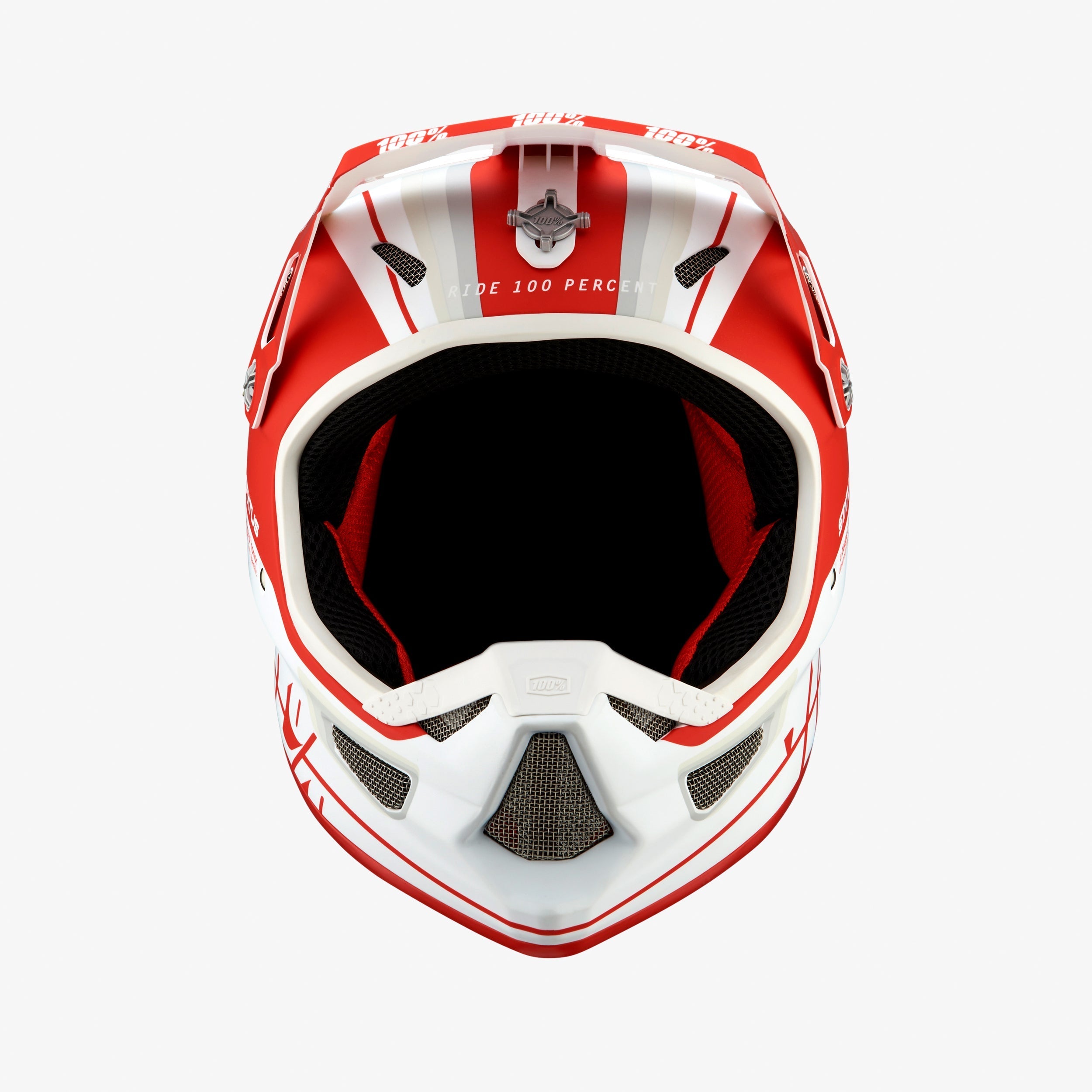 STATUS Youth Helmet Topenga Red/White - Secondary