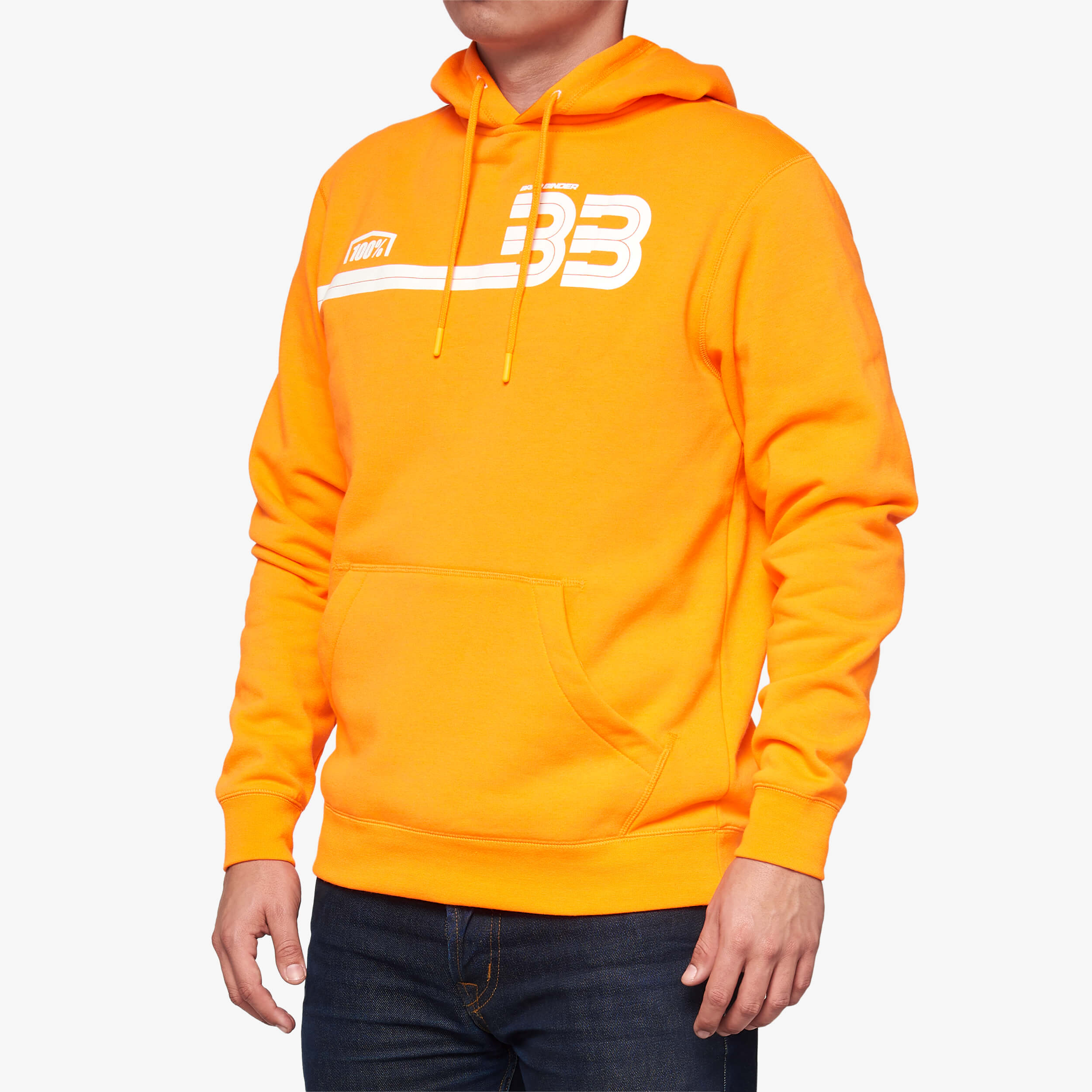 Sweat-shirt à capuche BB33 PO KP Orange Fluo