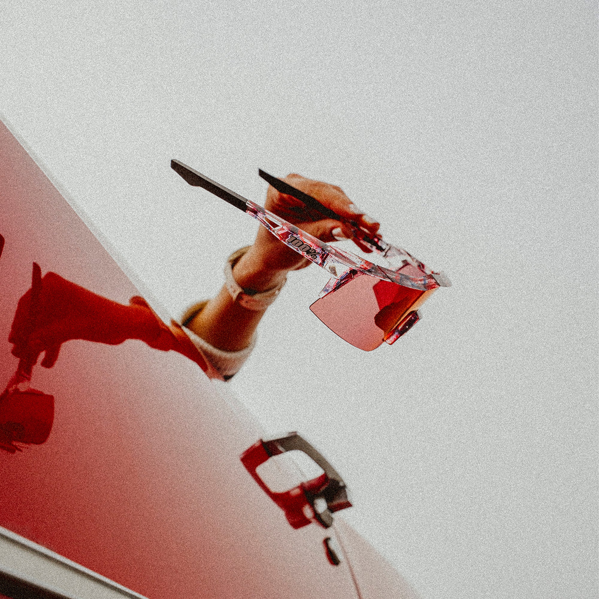 SPEEDCRAFT SL LE FDJ Gloss Translucent Red/Blue HiPER Fire Red Mirror Lens