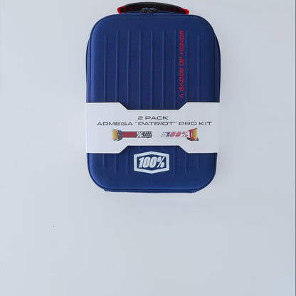 DUAL ARMEGA Pro Pack Weiß/Marineblau True Gold Mirror