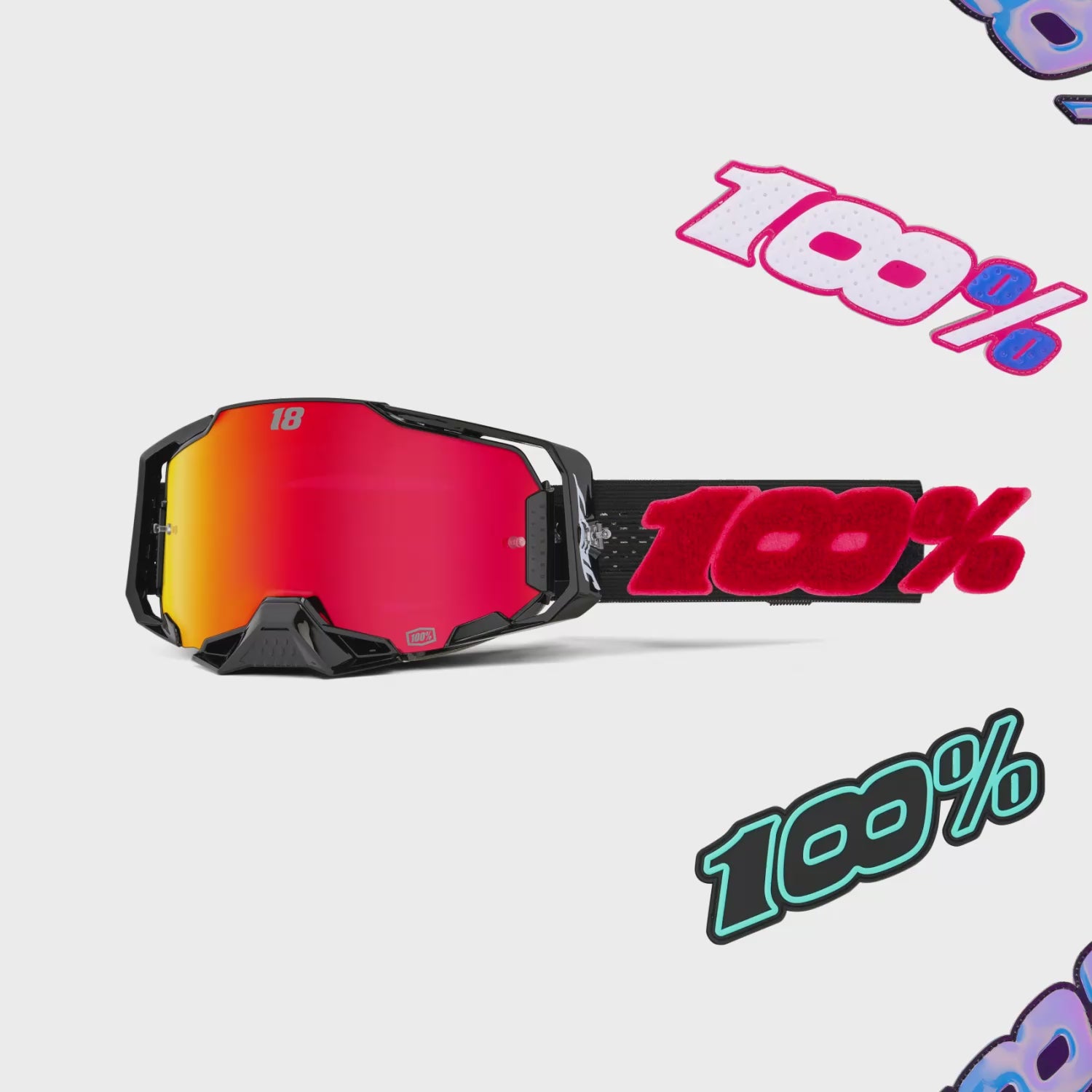 ARMEGA HIPER Goggle Jett Special - Mirror Red Lens